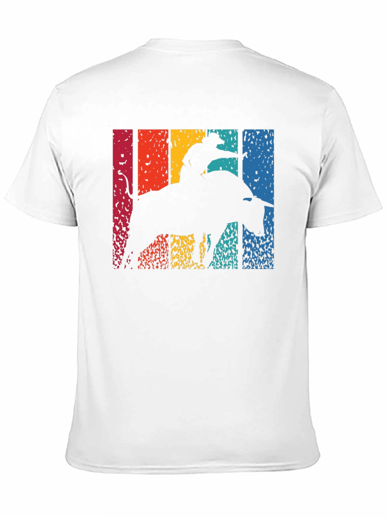 Retro Bull Rider Graphic T-Shirt - 11