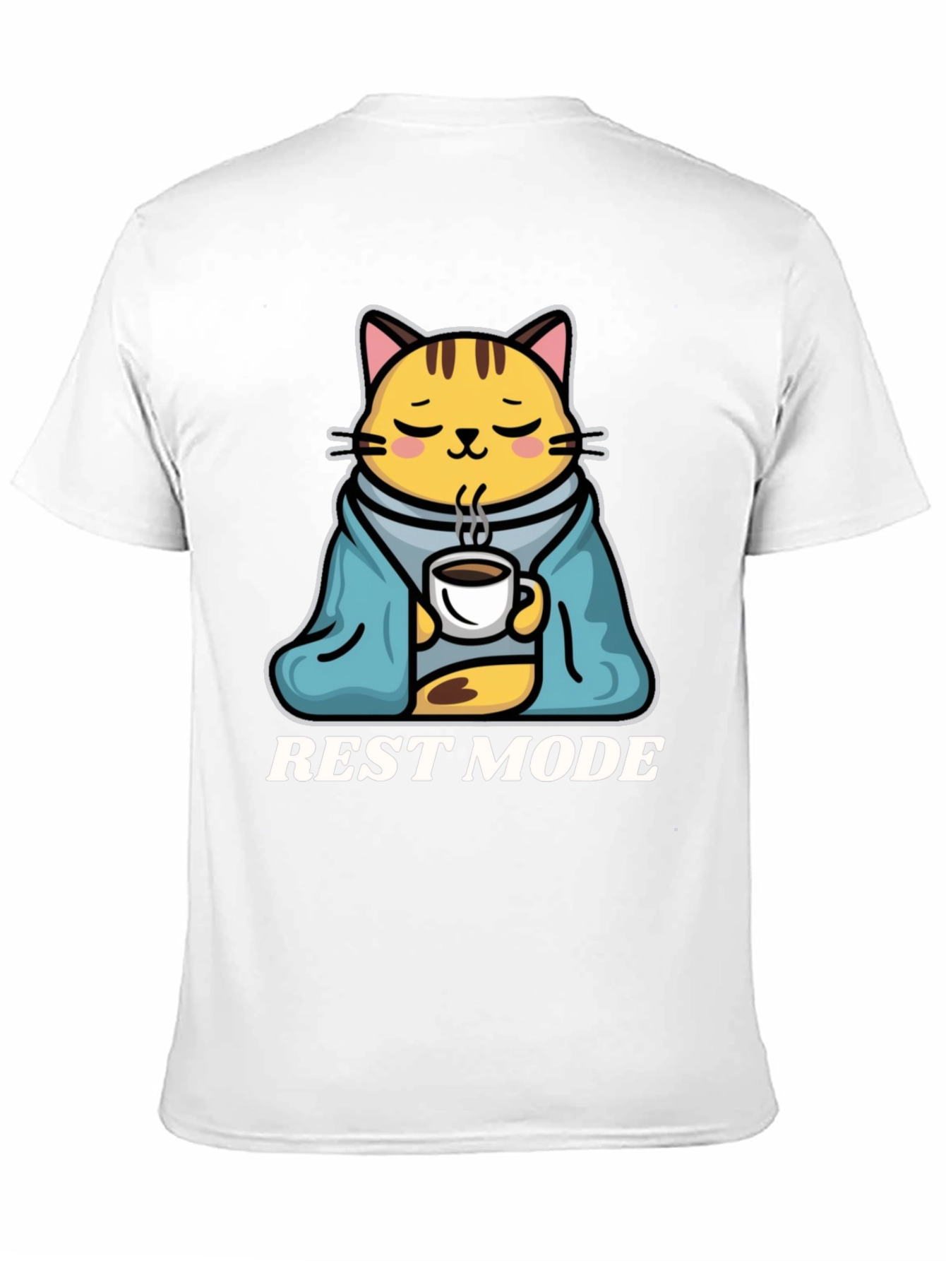 Black Rest Mode Cat T-Shirt view 11