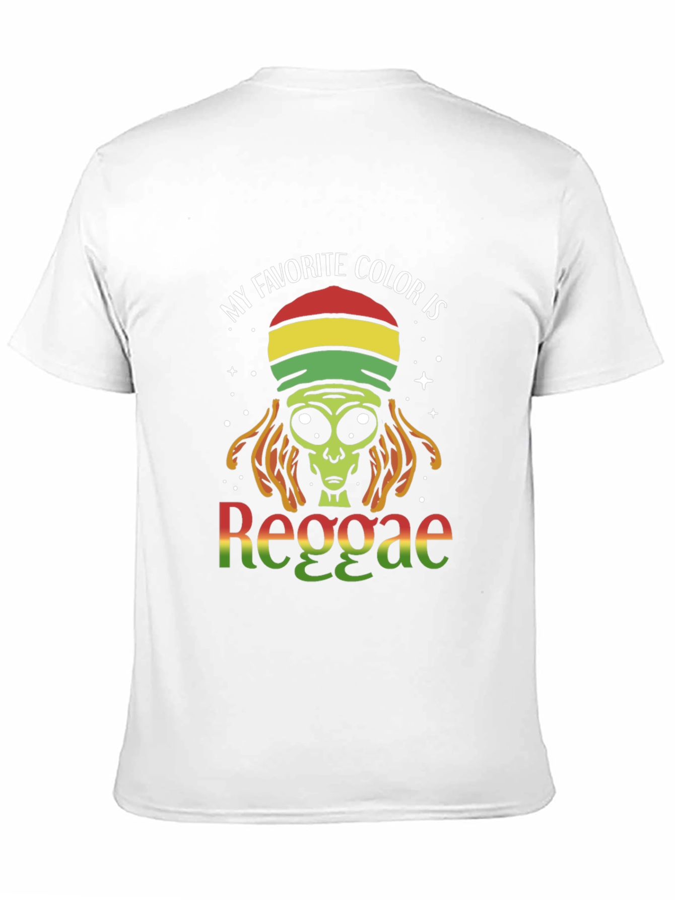 Black Reggae Alien Graphic T-Shirt - My Favorite Color view 11