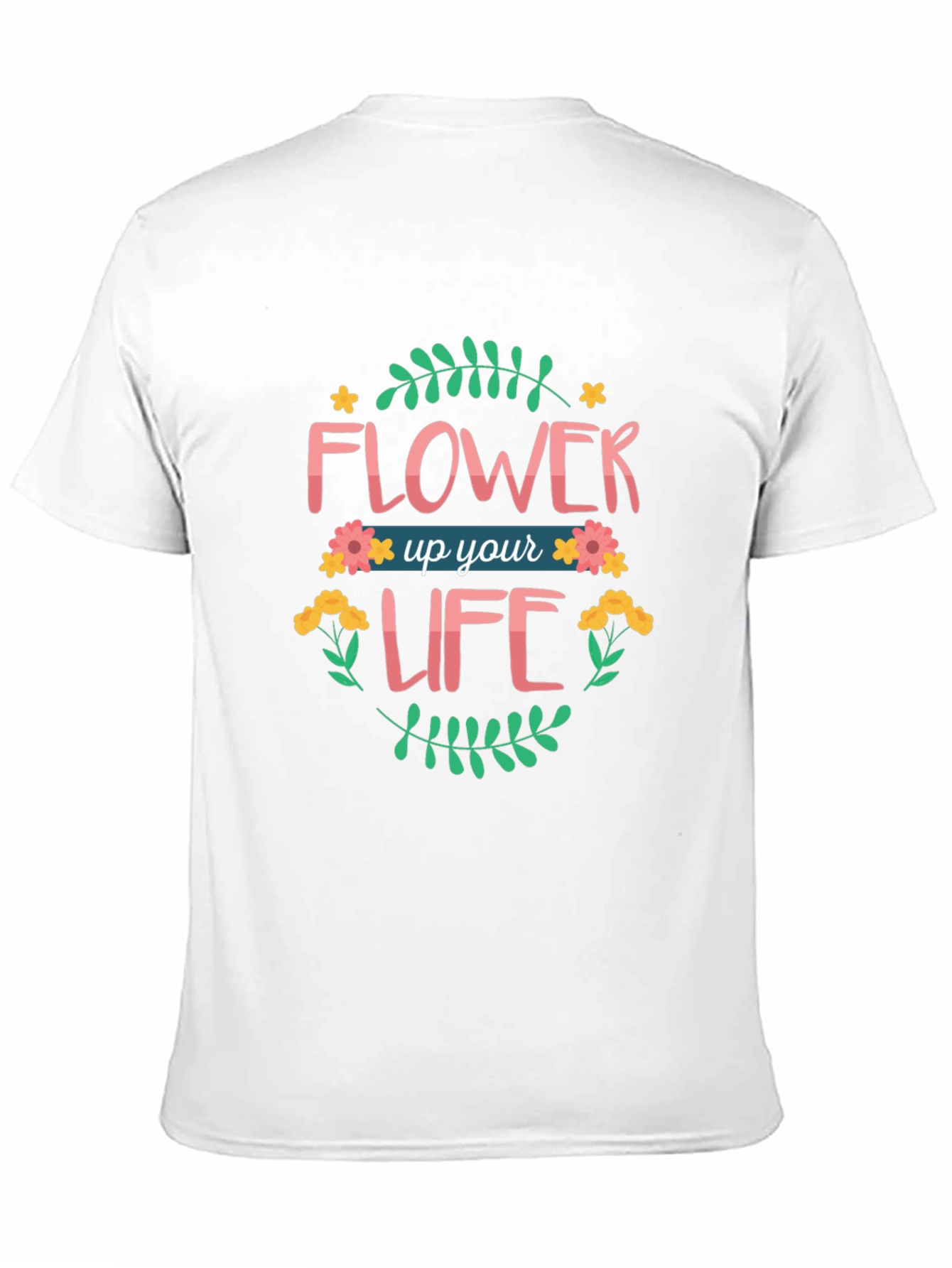 Black Flower Up Your Life Graphic T-Shirt view 11