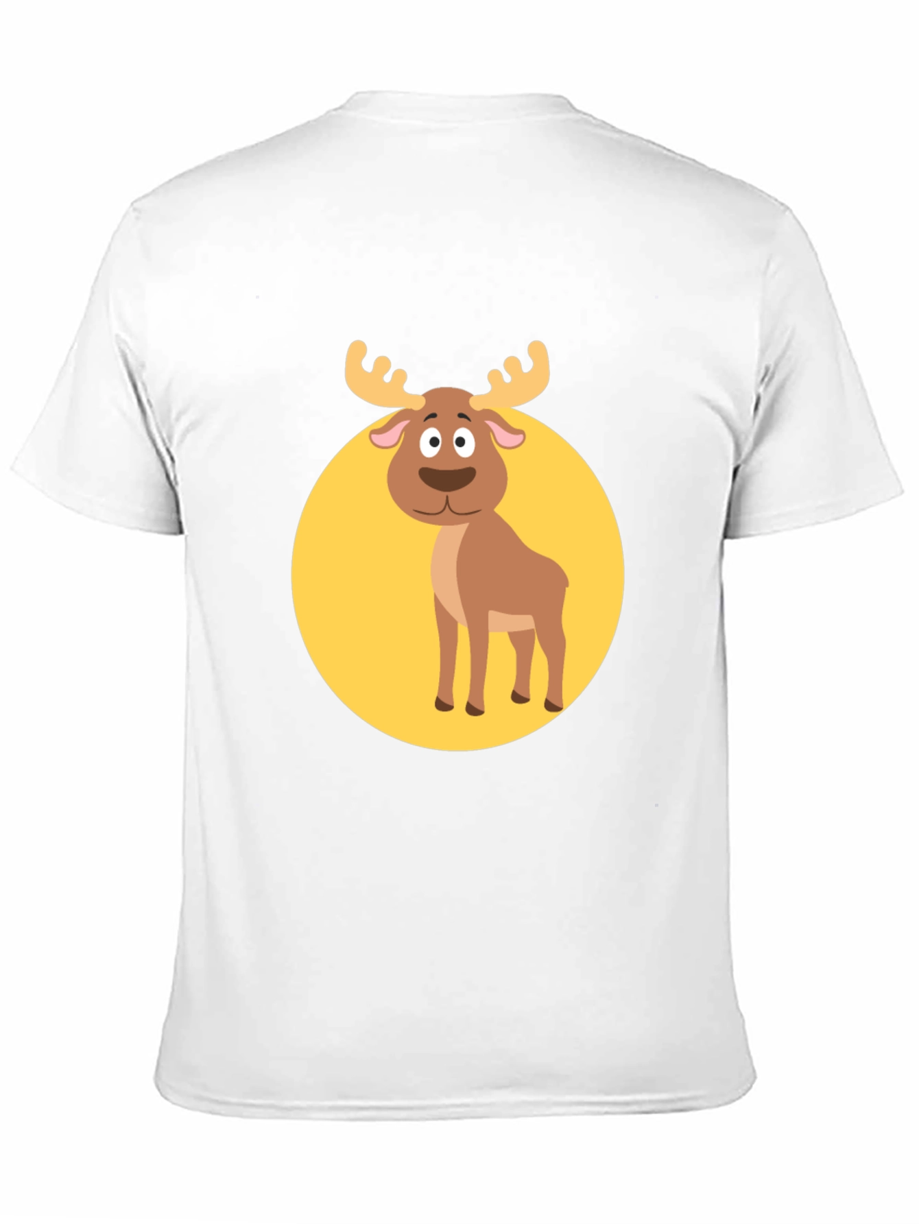 Black Funny Moose Graphic Tee -  Black T-Shirt view 11