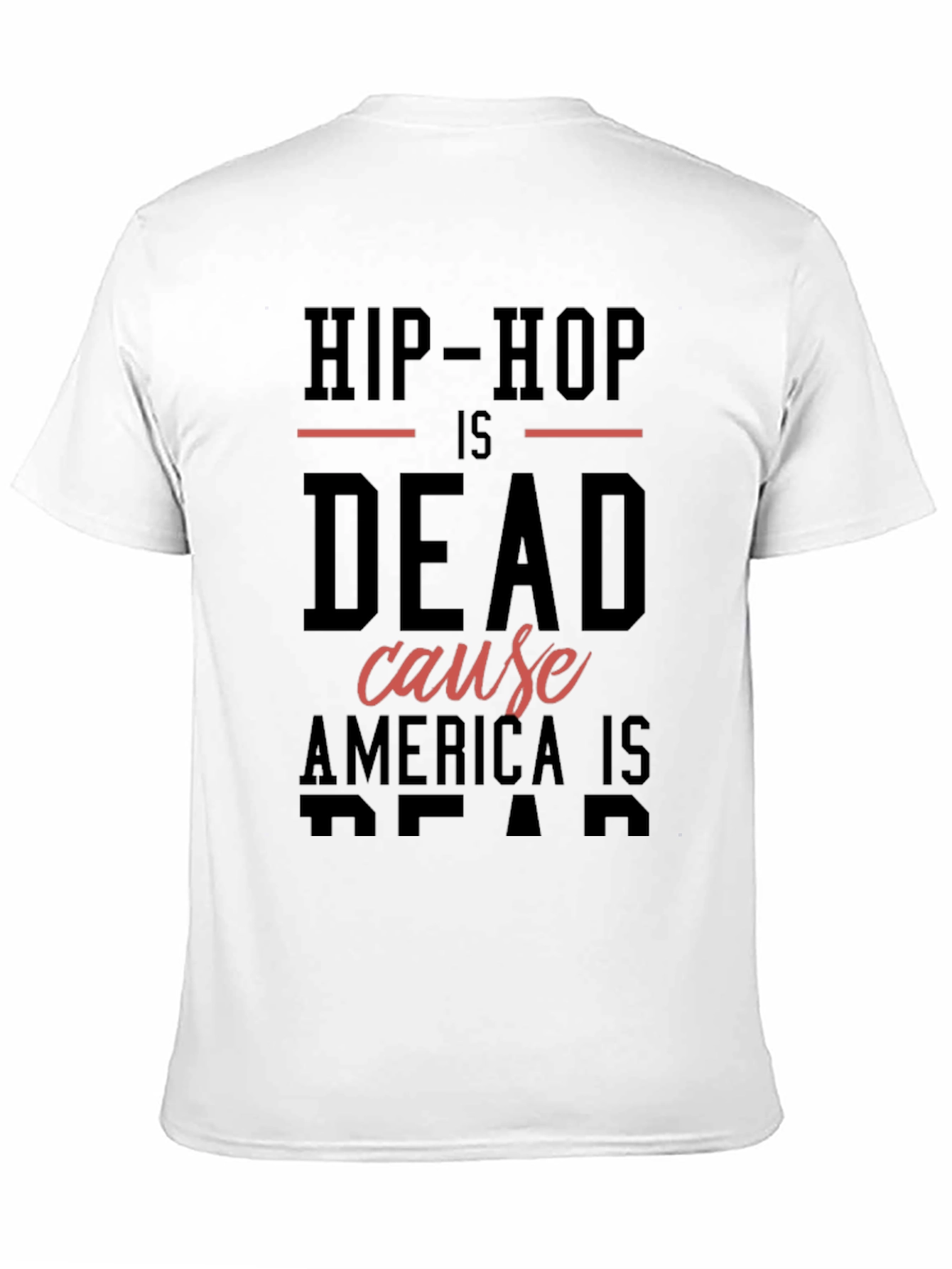 Black Hip-Hop Is Dead Men's Black Graphic Tee view 11