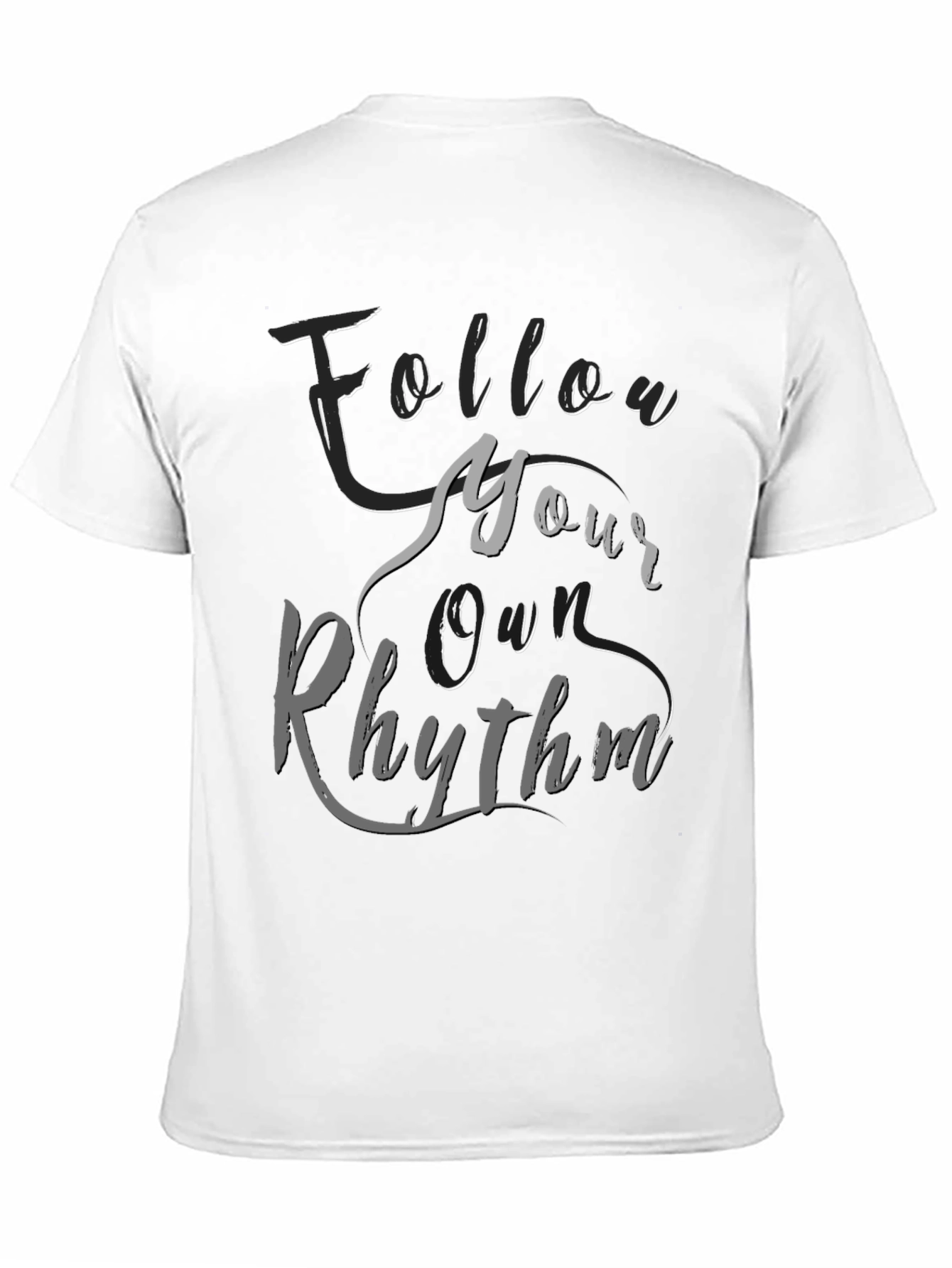 Black Follow Your Own Rhythm Graphic T-Shirt view 11