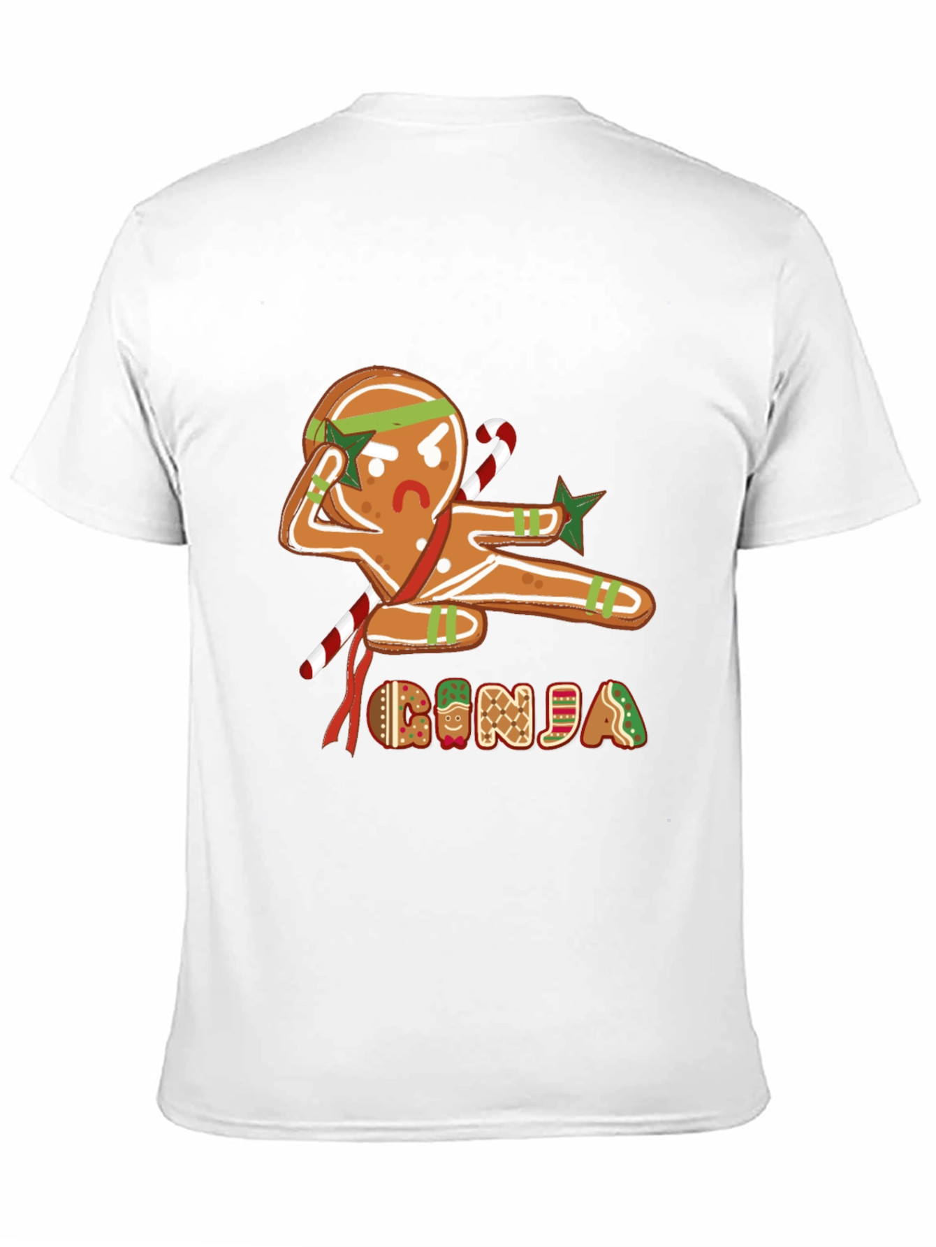 Black Gingerbread Ninja Graphic T-Shirt - Holiday Fun view 11