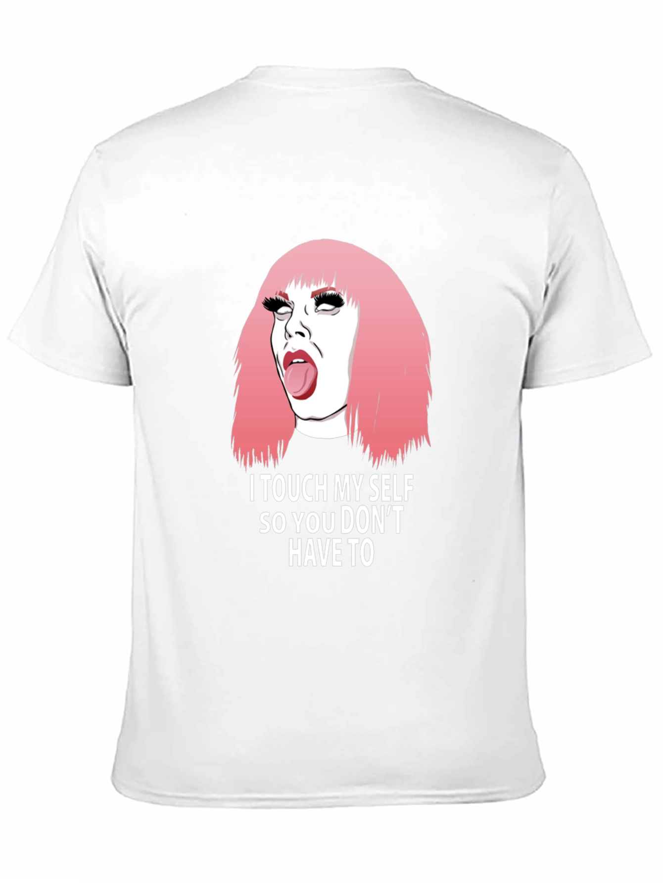 Black Humorous "I Touch Myself" Graphic Tee view 11