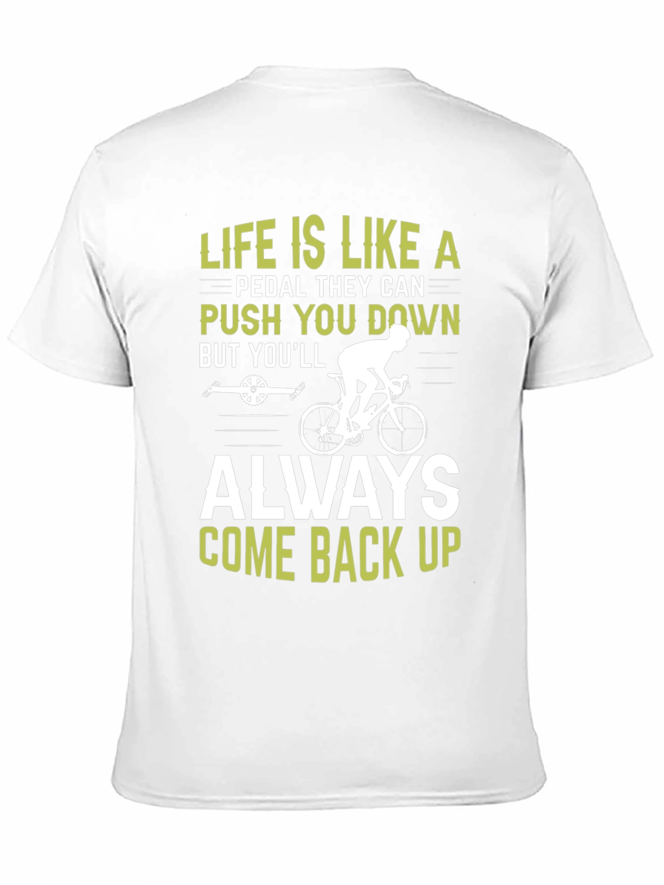 Black Life Is Like A Pedal T-Shirt Cycling Motivational Tee view 11