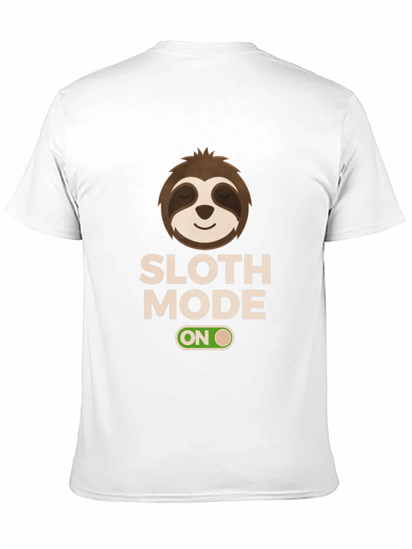 Black Sloth Mode On Black T-Shirt view 11