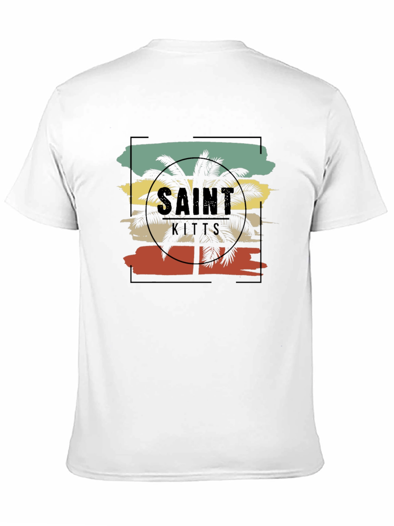 Black Saint Kitts Palm Tree Graphic Tee view 11
