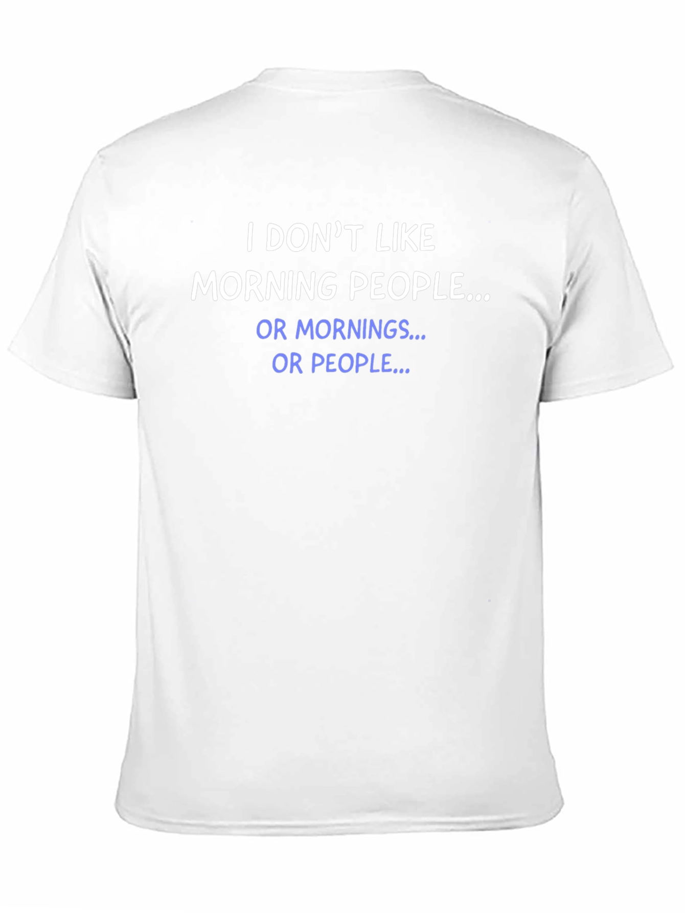 Black Funny Anti-Morning Person Black T-Shirt view 11