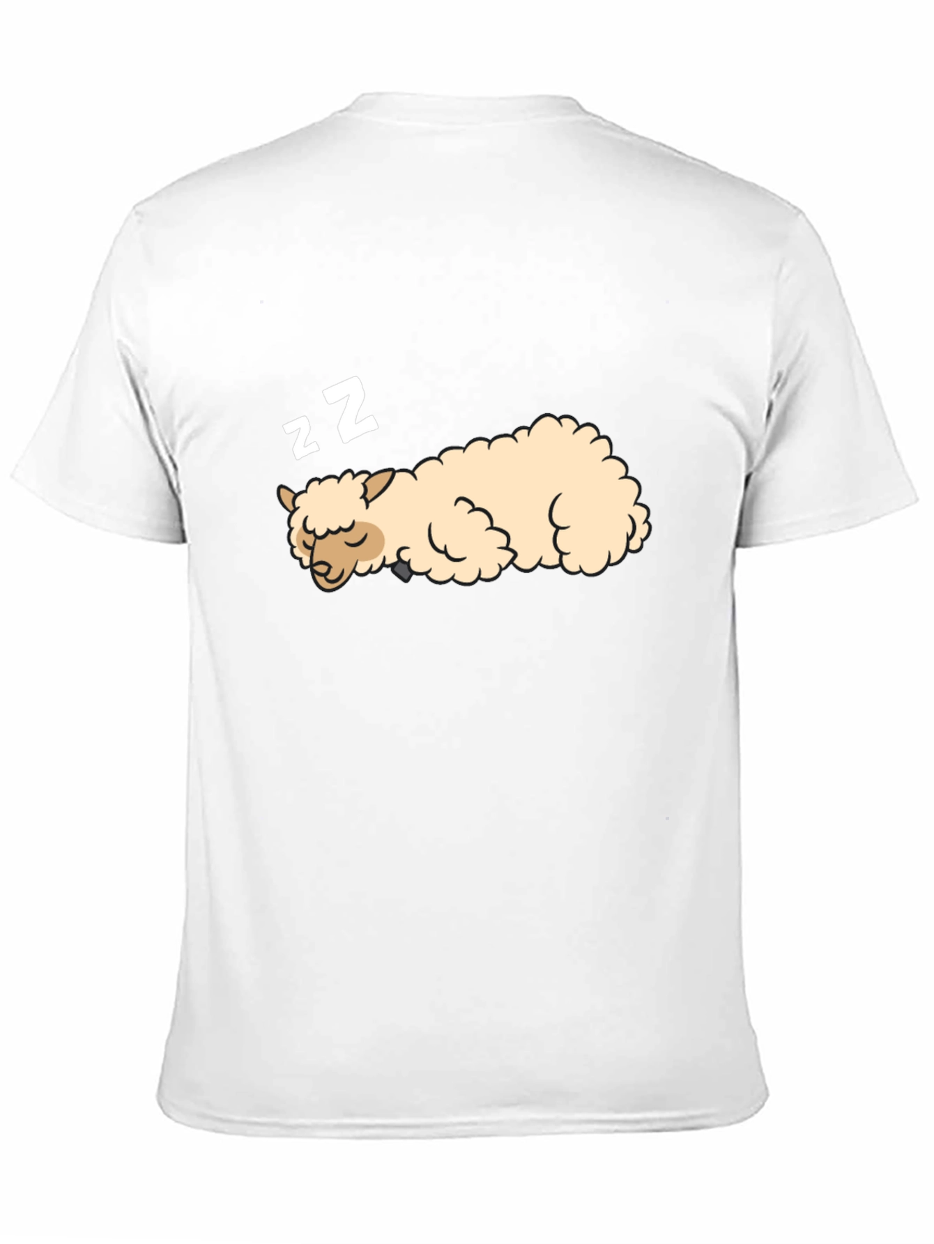 Black Sleeping Alpaca Black T-Shirt - Cute & Comfortable view 11