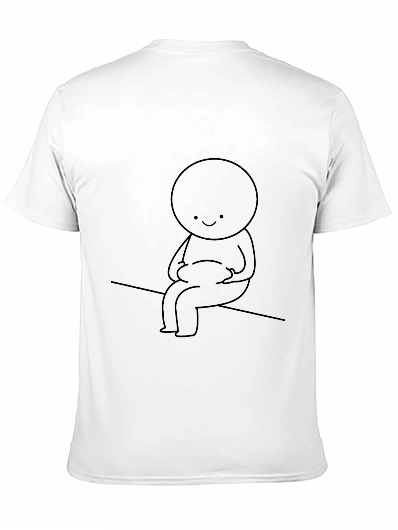 Smiling Character Black T-Shirt - 11