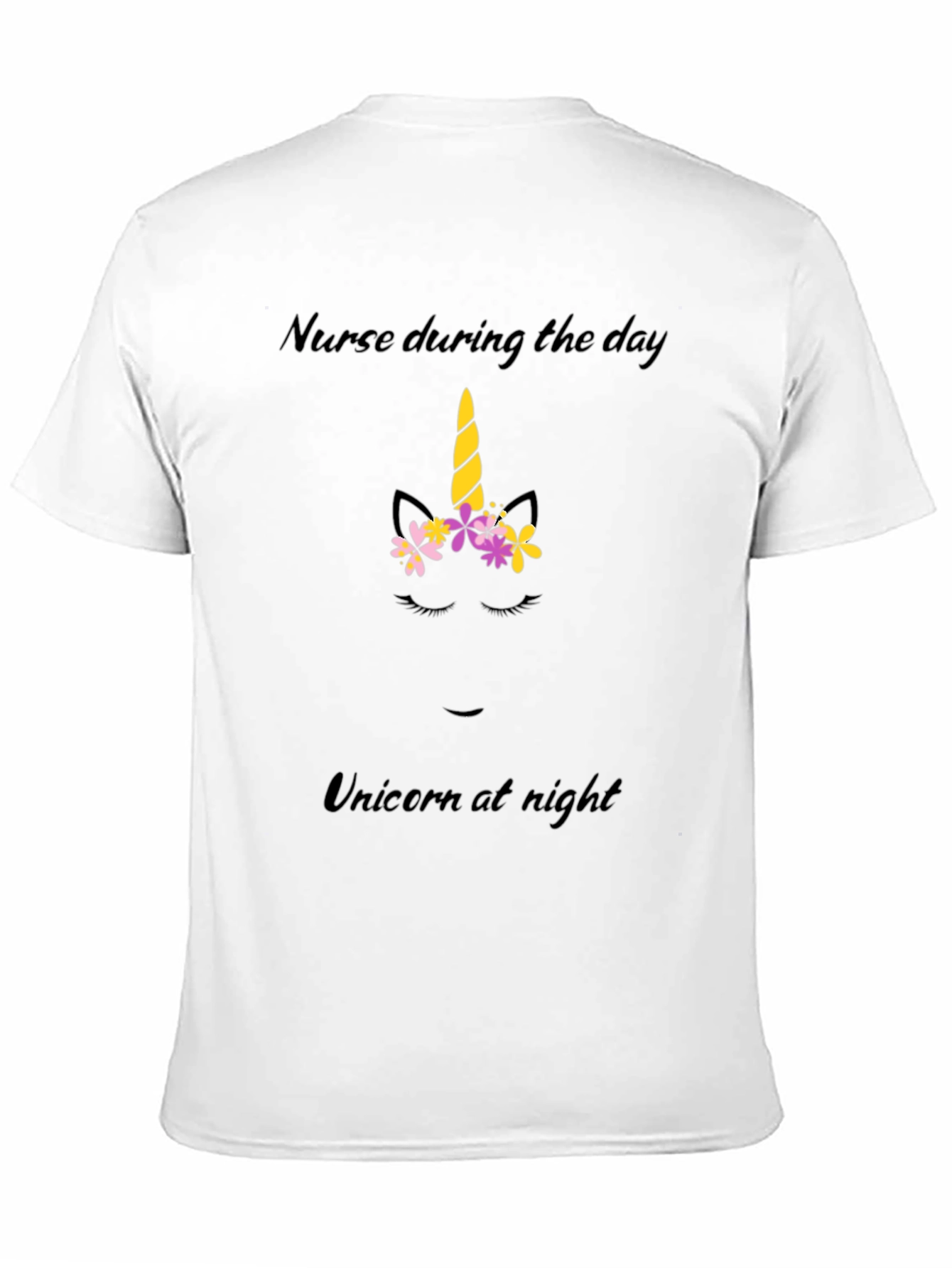 Black Nurse by Day, Unicorn by Night T-Shirt view 11