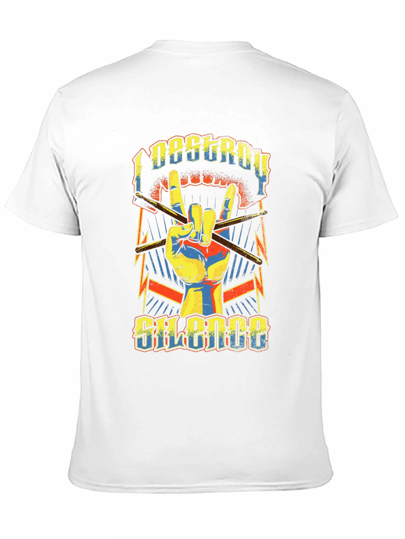 I Destroy Silence Graphic Print Tee - 11