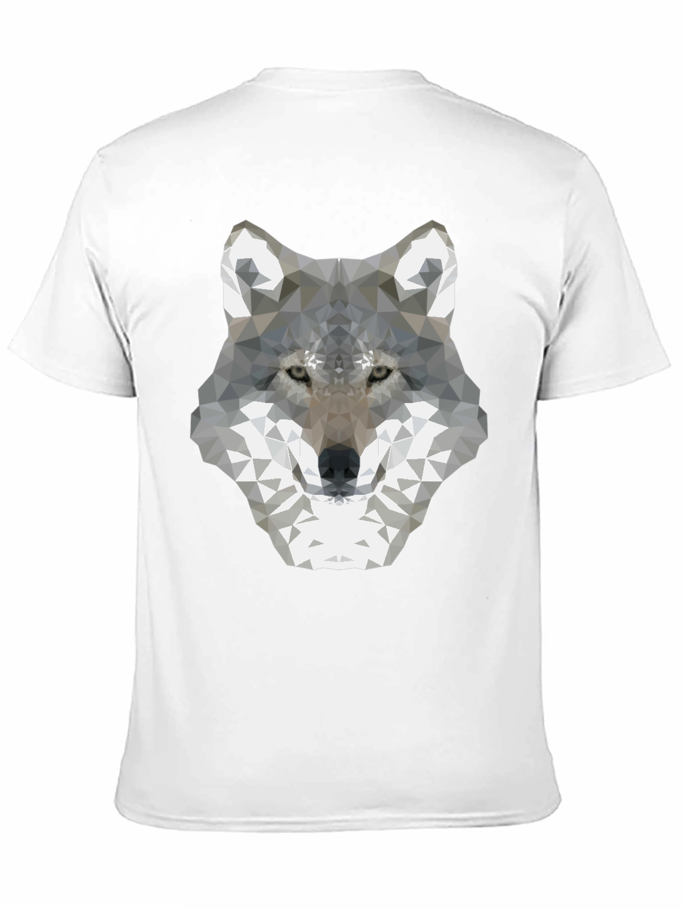 Black Geometric Wolf Graphic Tee - Modern Style view 11