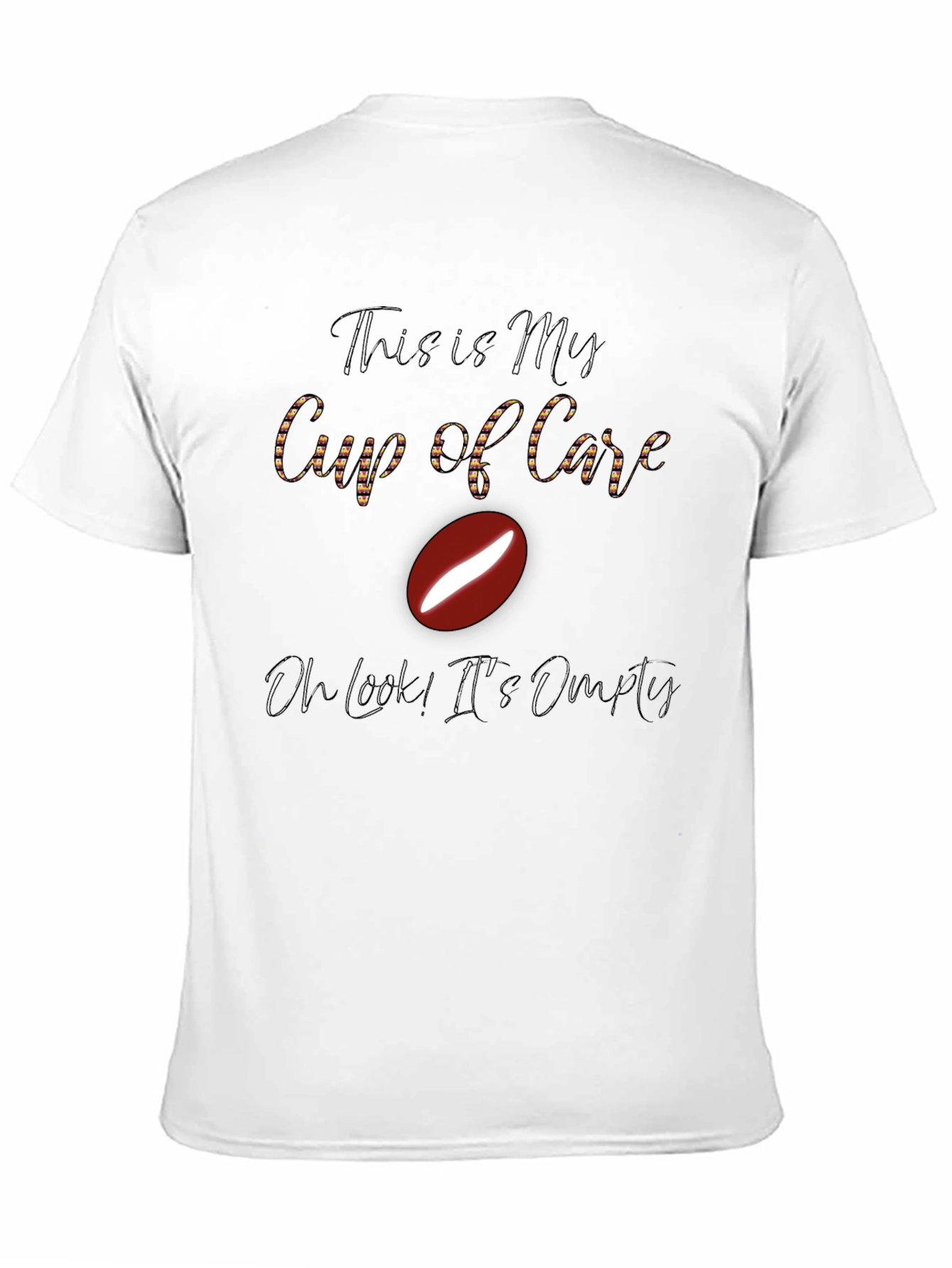 Black Funny Coffee Lover T-Shirt - My Cup of Care view 11