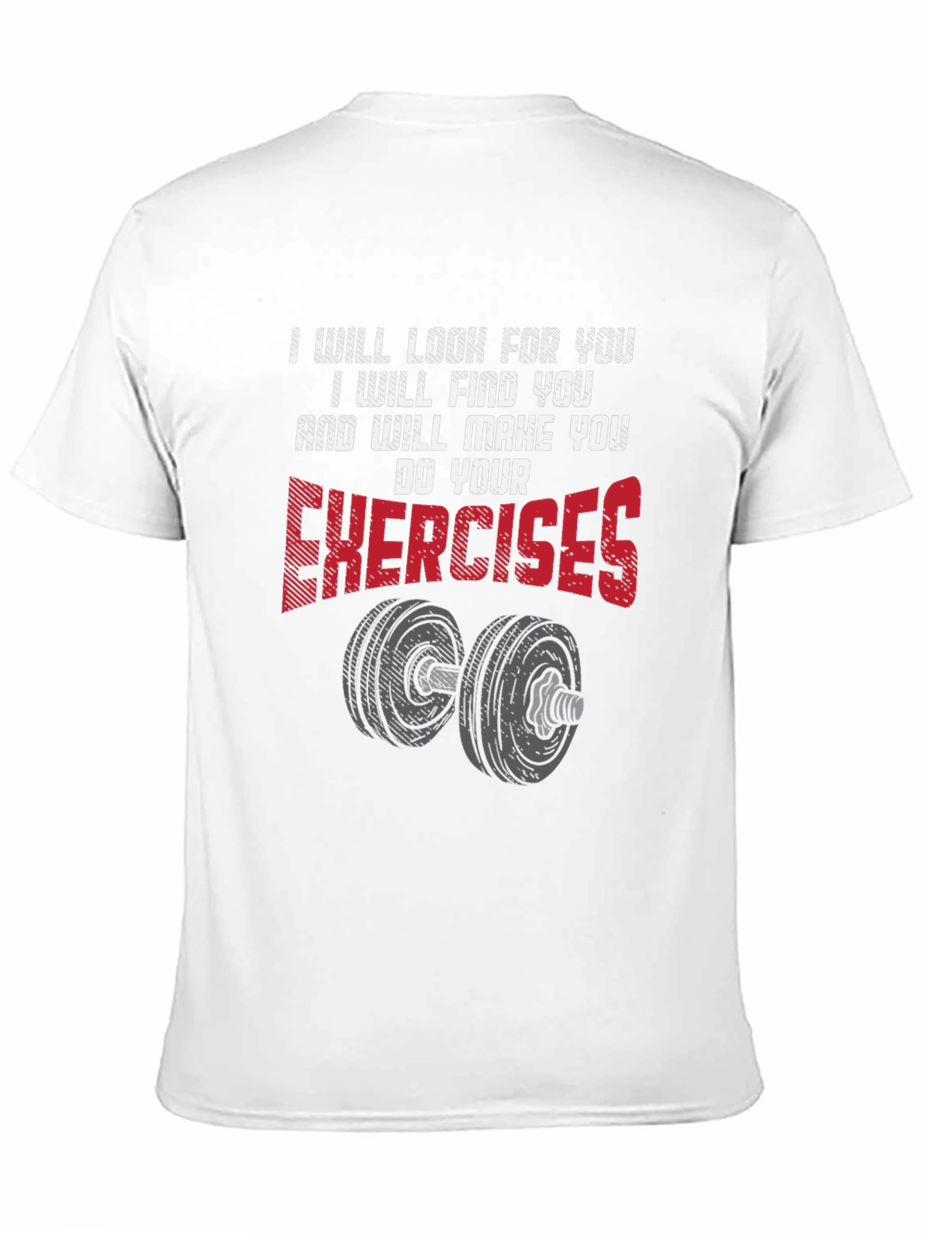 Black Exercise Motivation Graphic T-Shirt view 11