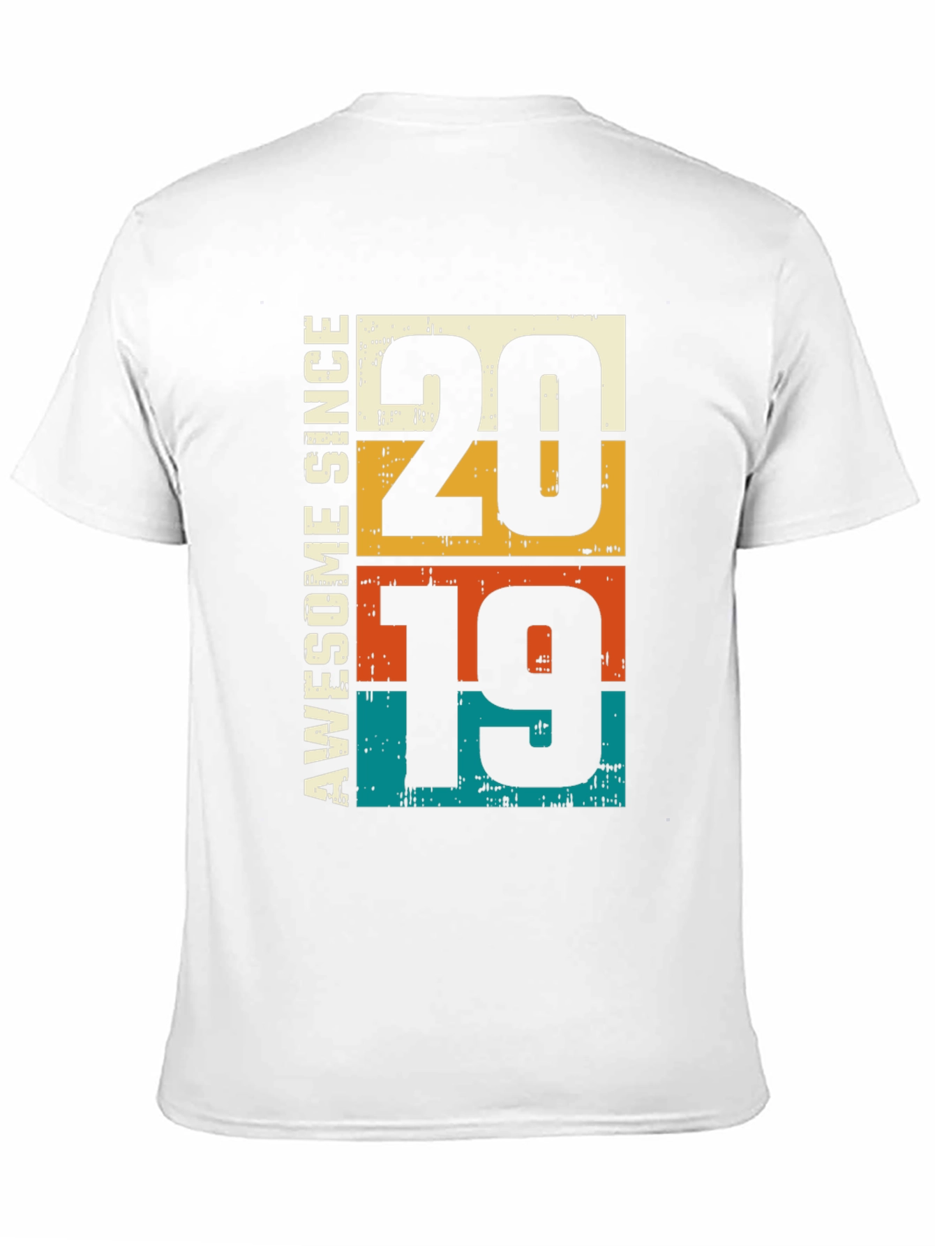 Black Awesome Since 2019 Graphic Tee - Birthday Gift view 11