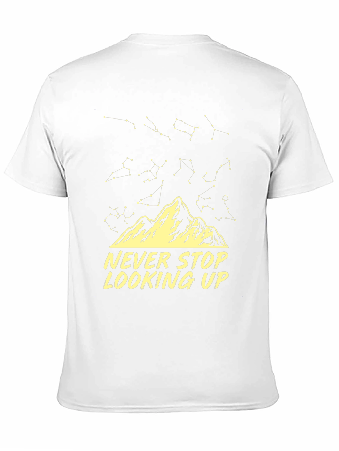Black Never Stop Looking Up Constellation T-Shirt view 11
