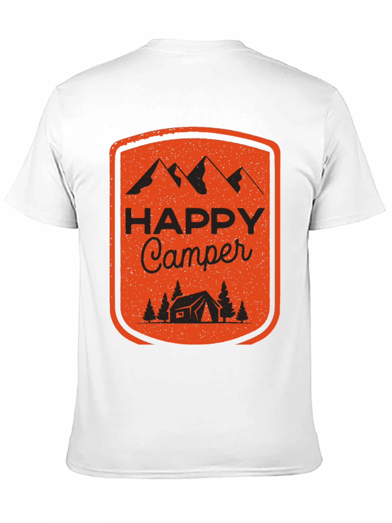 Black Happy Camper Graphic Tee - Outdoor Adventure Shirt view 11