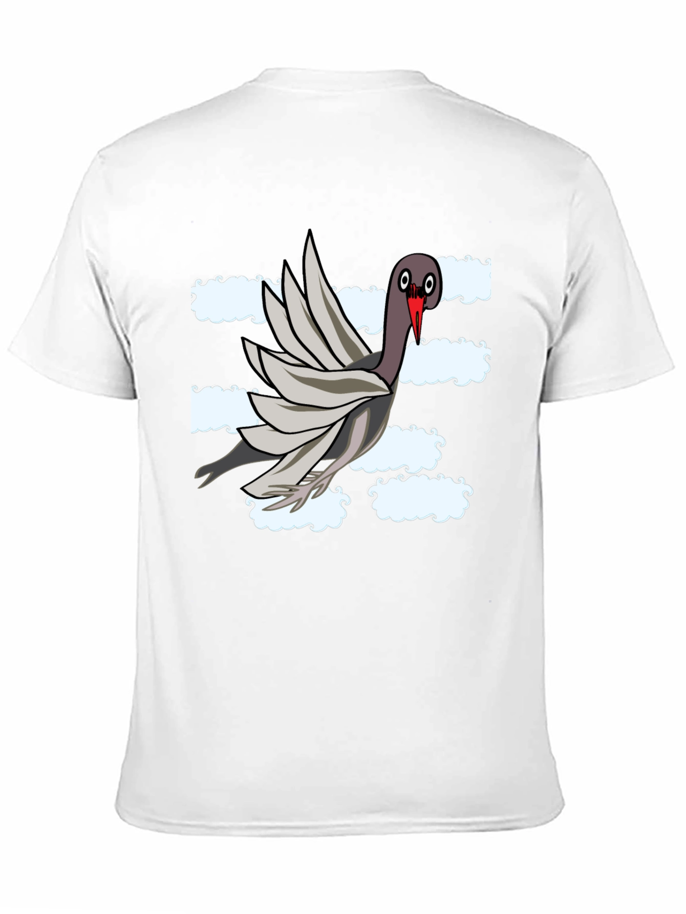 Black Funny Pigeon Graphic T-Shirt view 11
