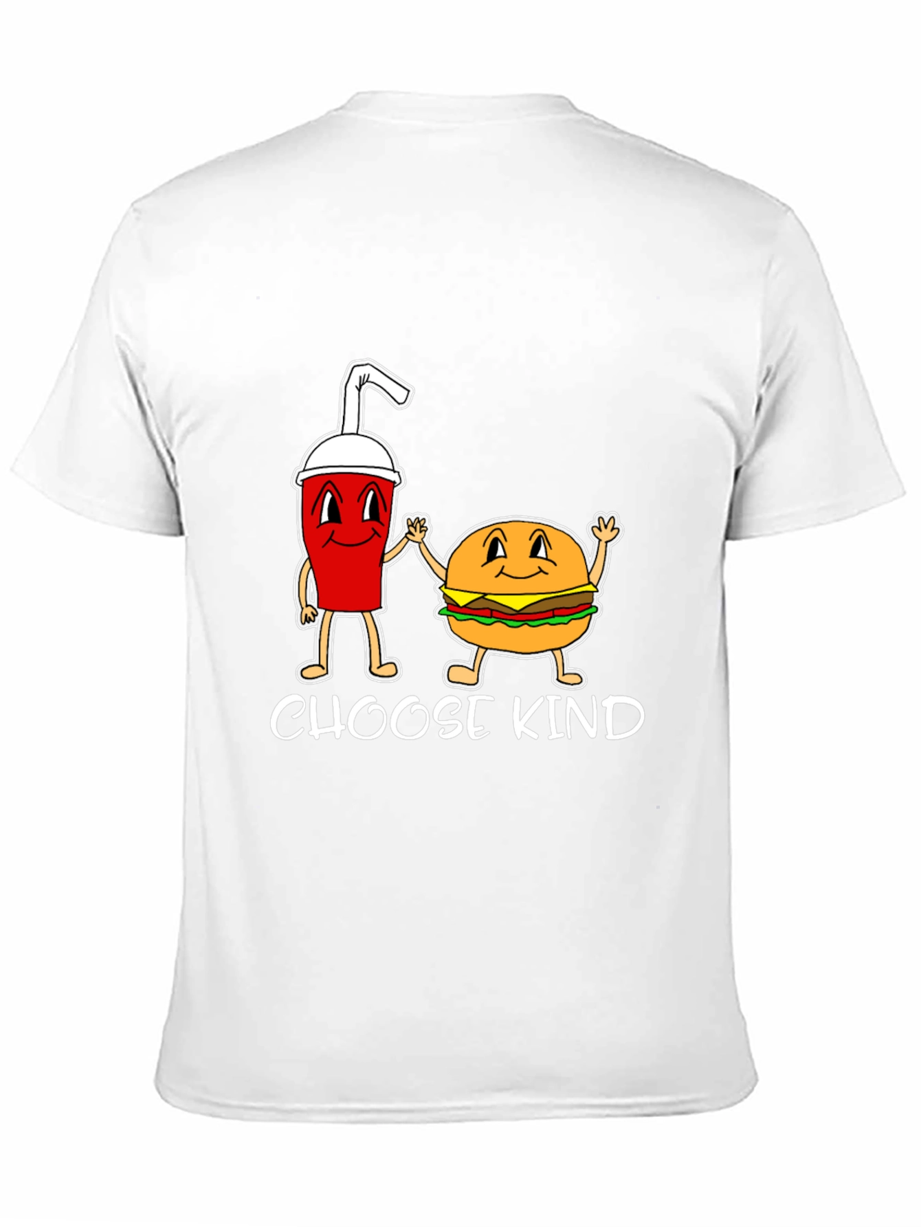 Black Choose Kind Burger & Drink Graphic Tee view 11