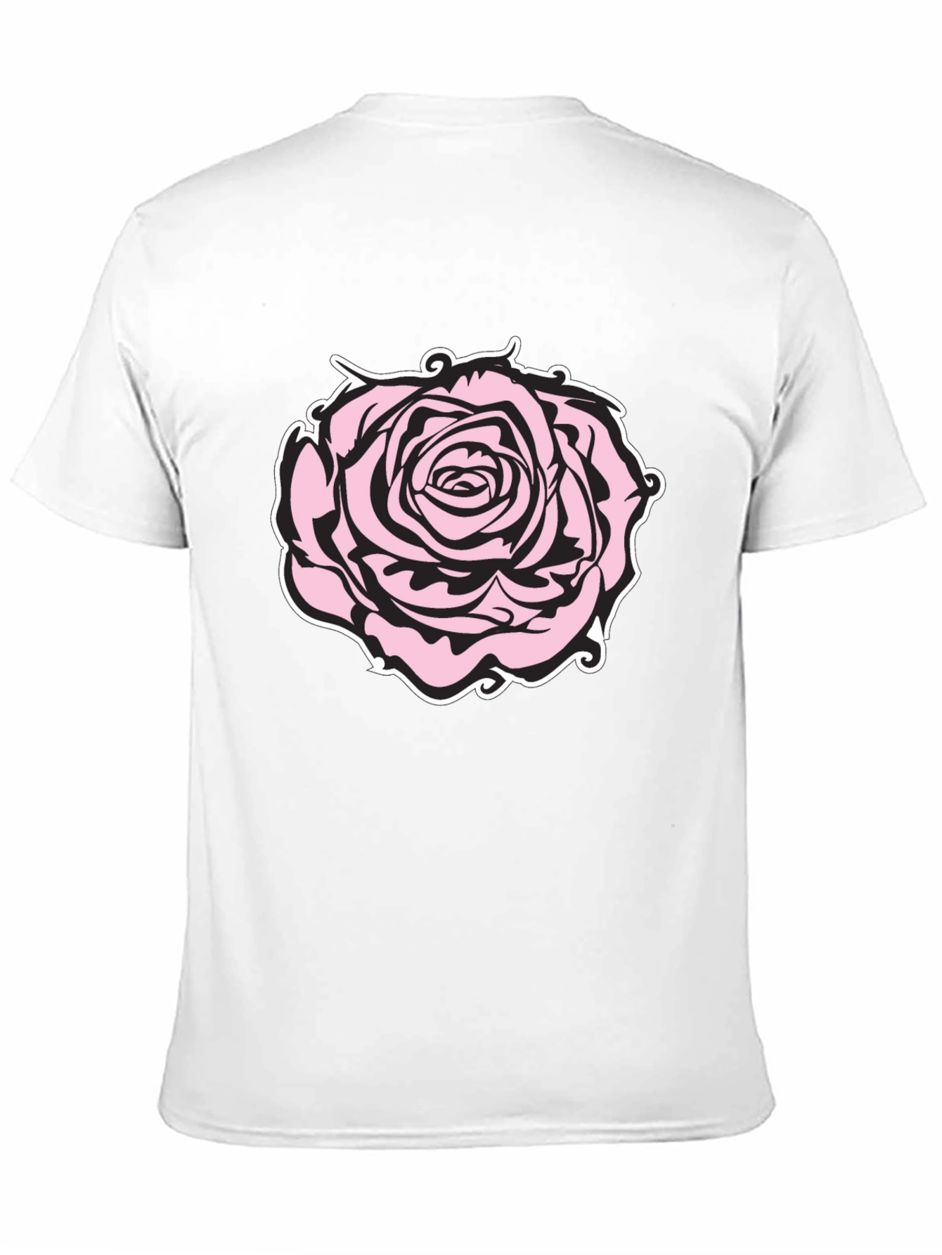 Black Rose Graphic Black T-Shirt view 11