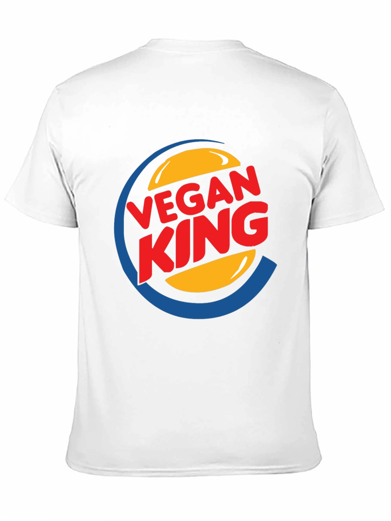 Black Vegan King Graphic Tee - Black Cotton Blend view 11