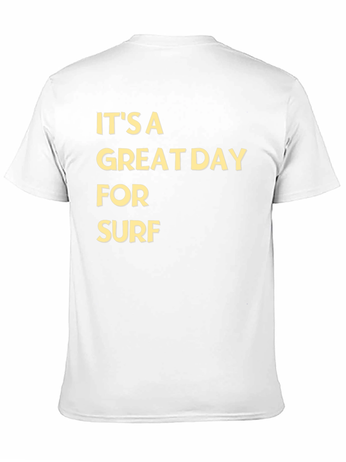 Black It's a Great Day for Surf T-Shirt view 11