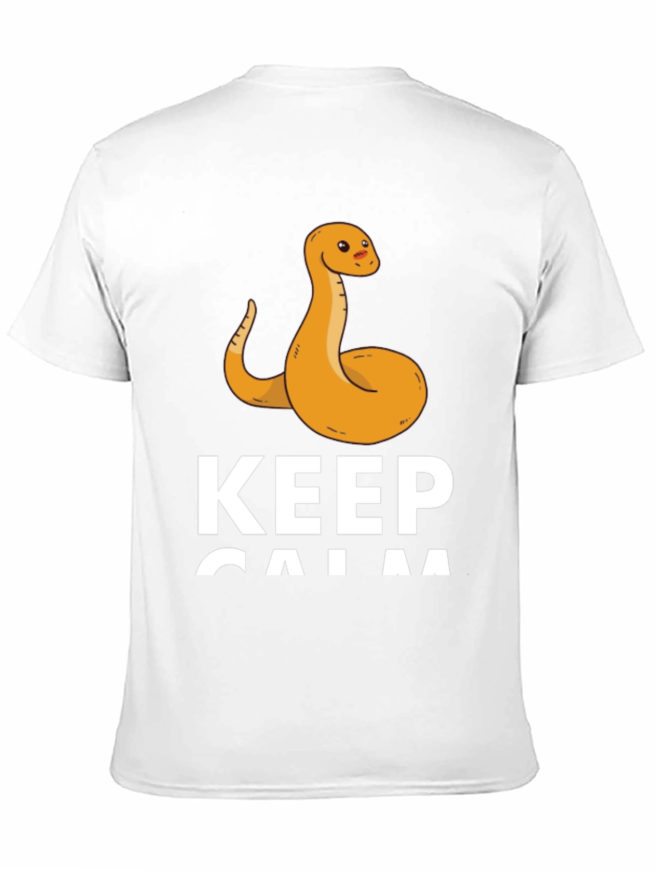 Black Keep Calm Snake Tee - Men's Black T-Shirt view 11