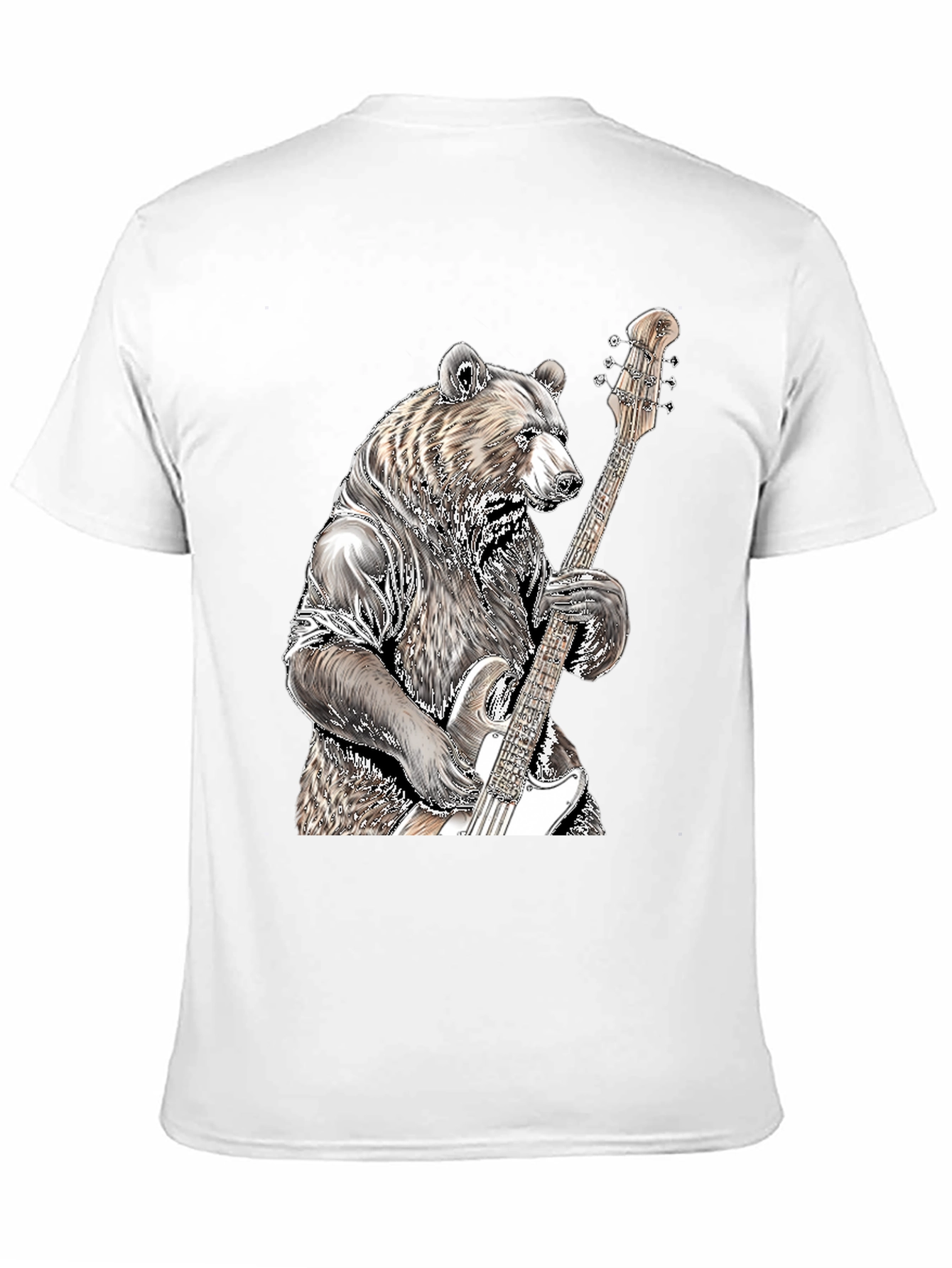 Black Bear Bass Guitar T-Shirt view 11
