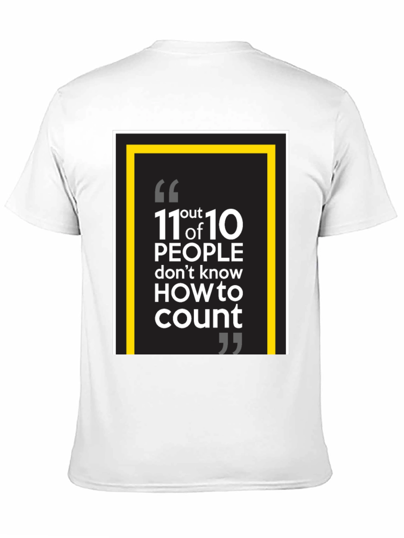 Black 11 out of 10 People Funny Graphic Tee view 11