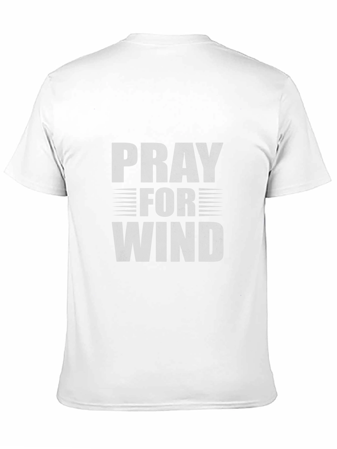 Black Pray for Wind Graphic T-Shirt - Black Crew Neck Tee view 11
