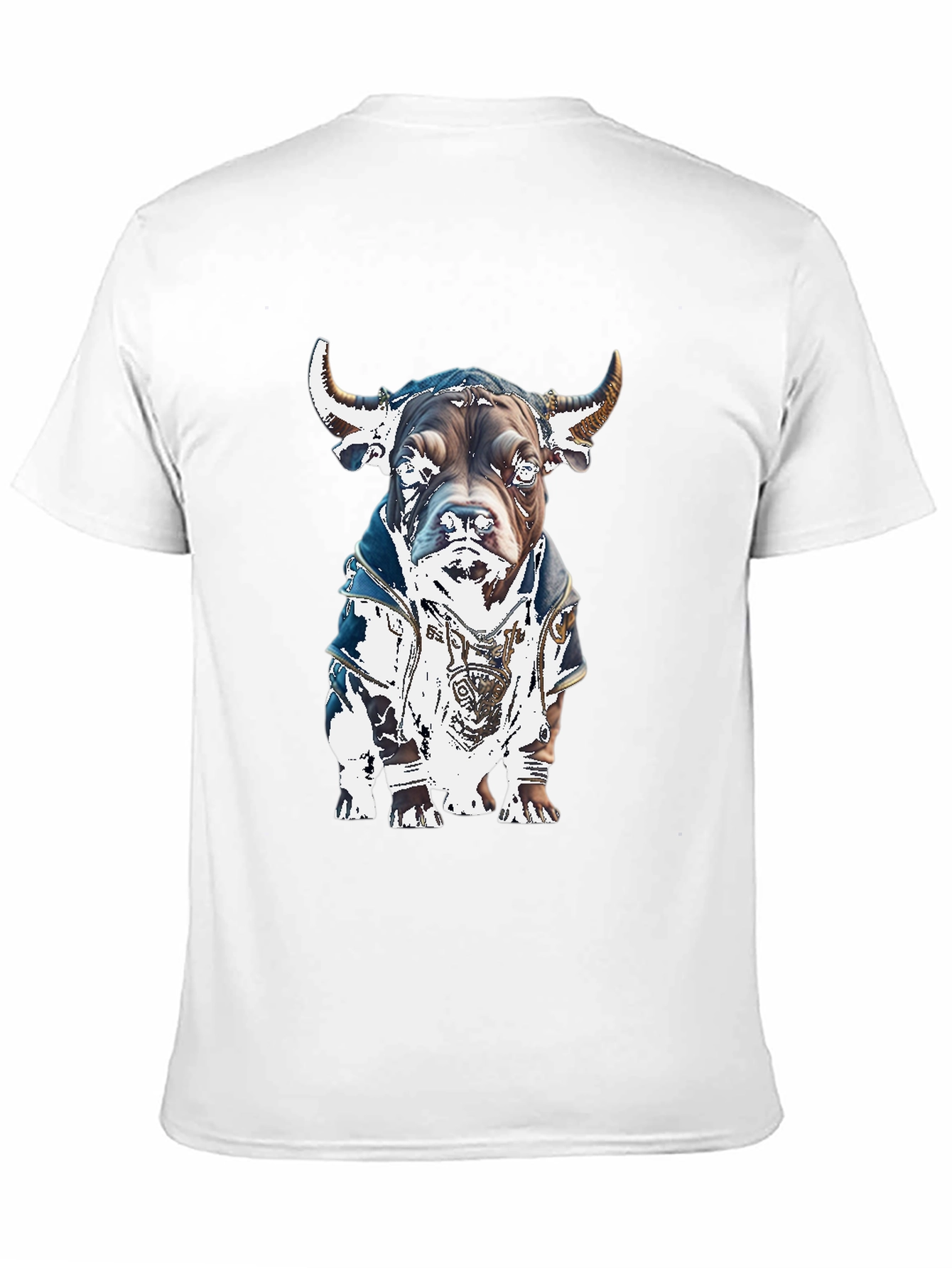 Black Bull Dog Graphic Tee - Stylish Black T-Shirt view 11