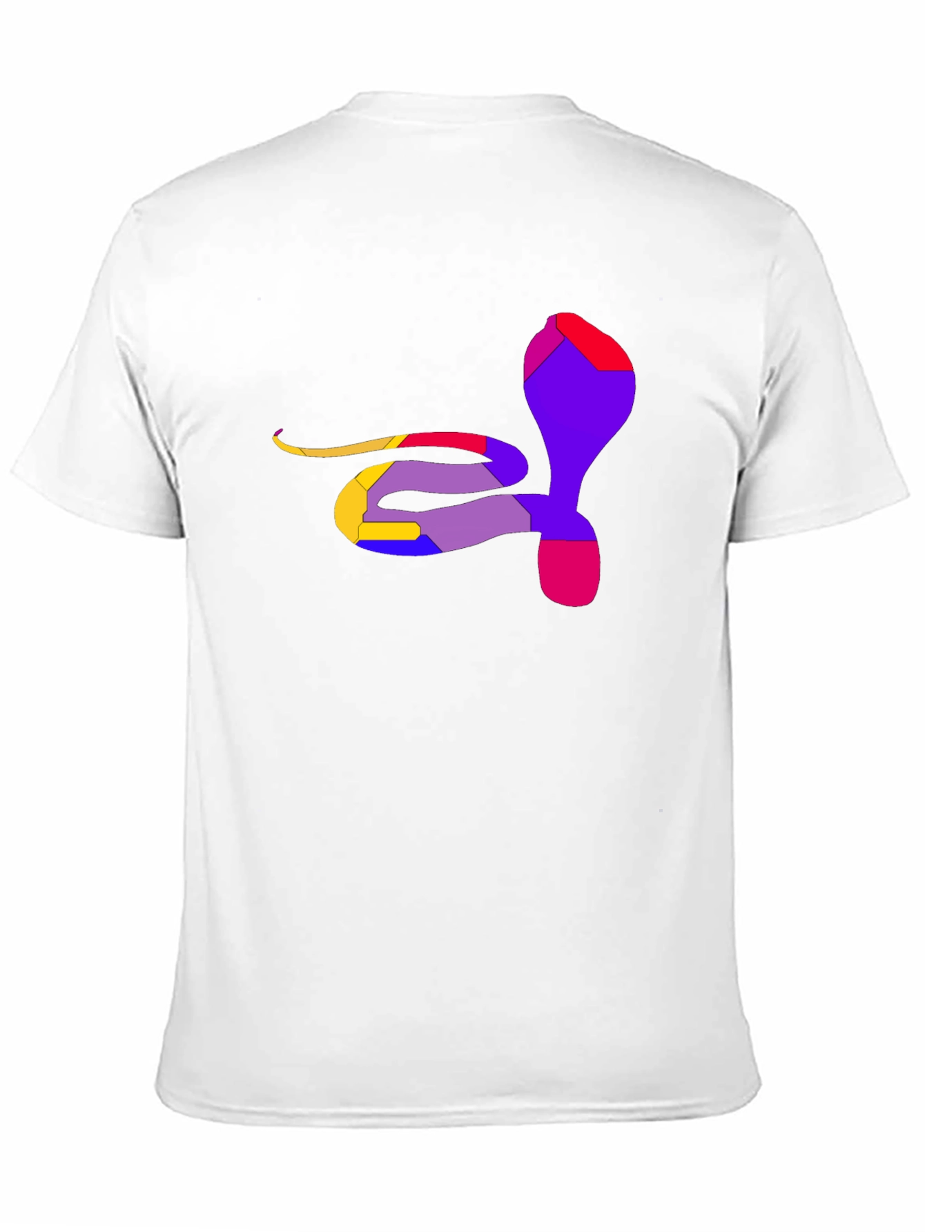 Abstract Cobra Graphic Tee - Men's Black T-Shirt - 11