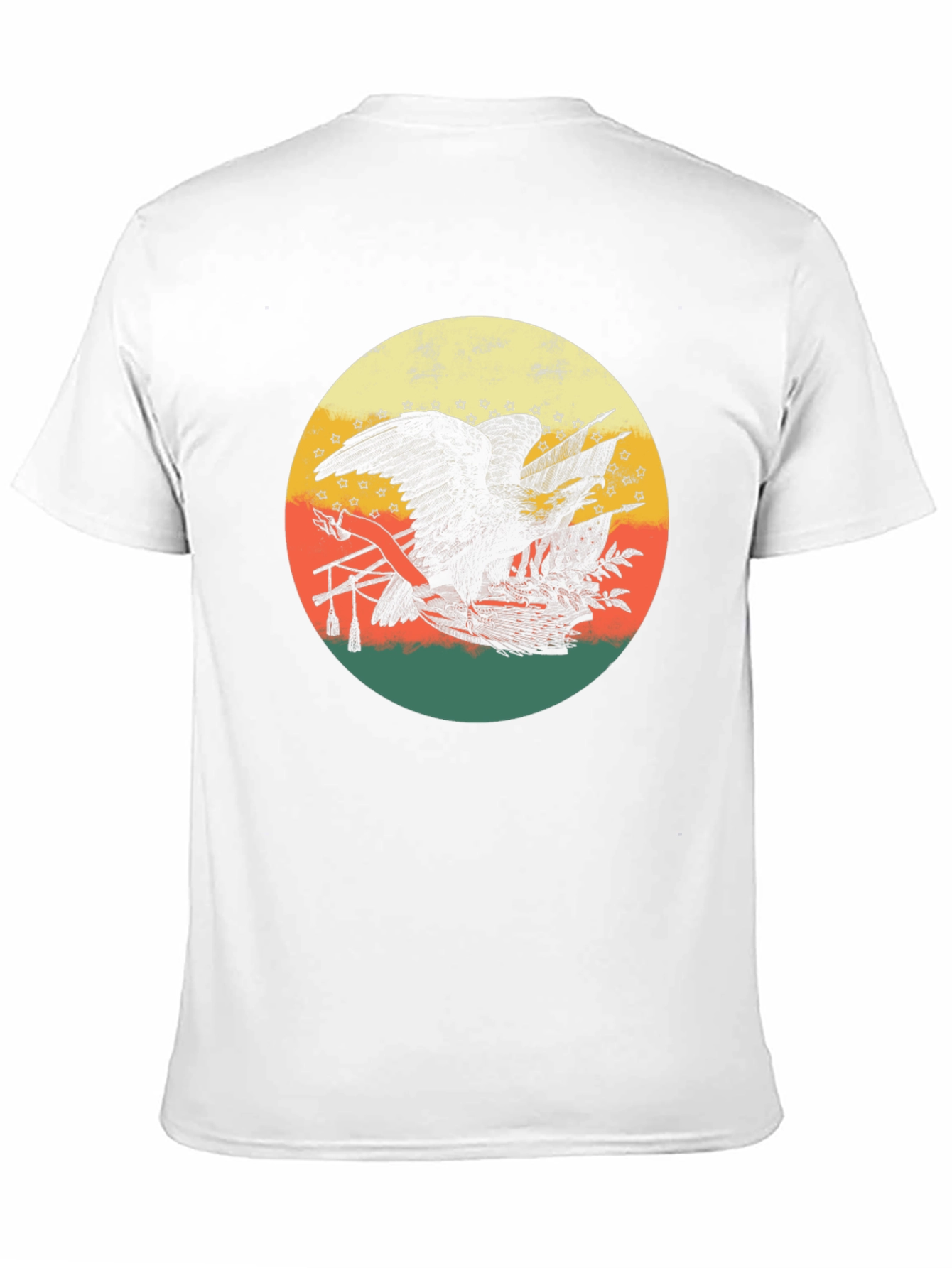 Black Retro Eagle Graphic Tee - Patriotic Vintage Style view 11