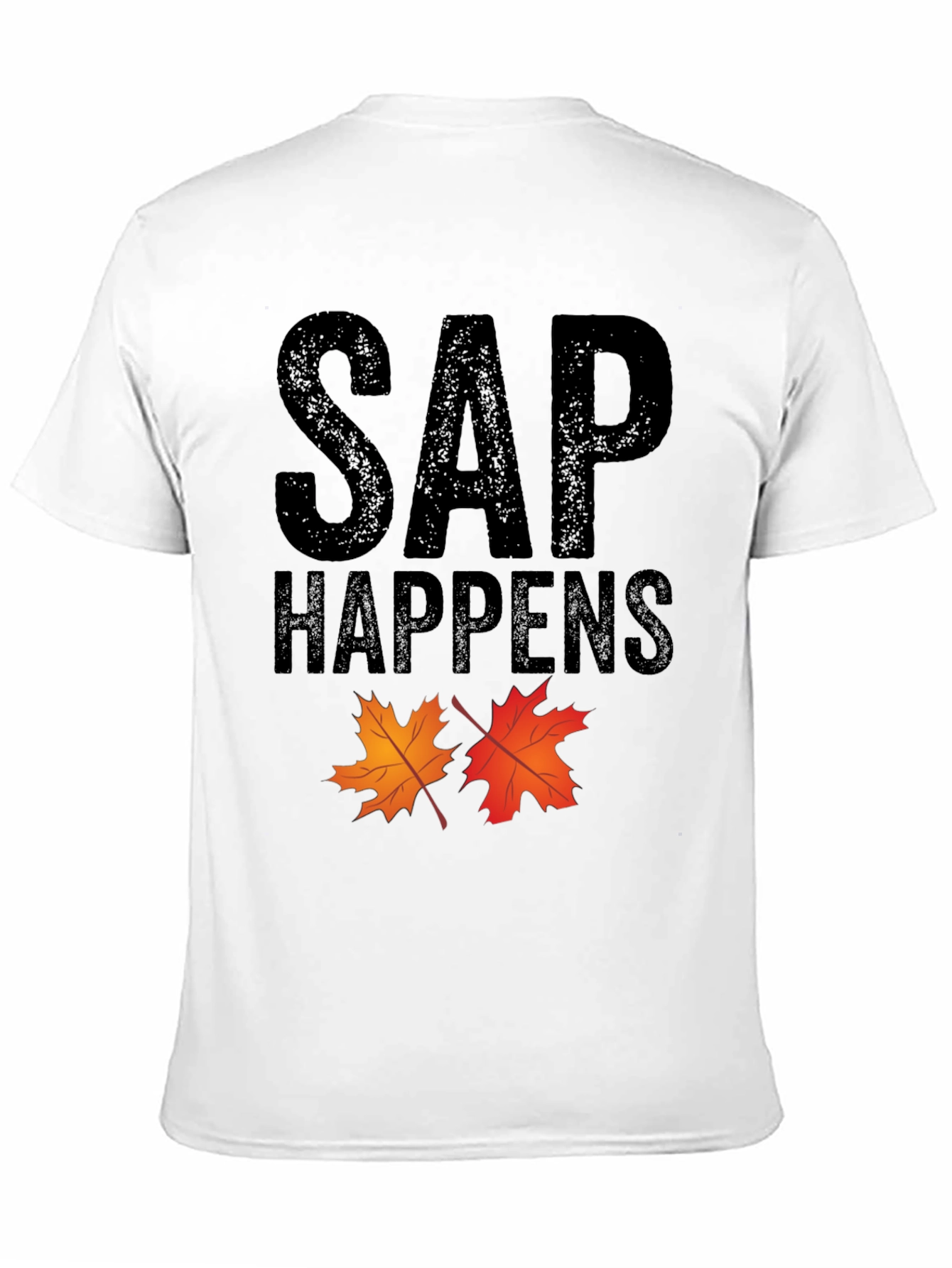 Black SAP Happens Maple Leaf Graphic Tee view 11