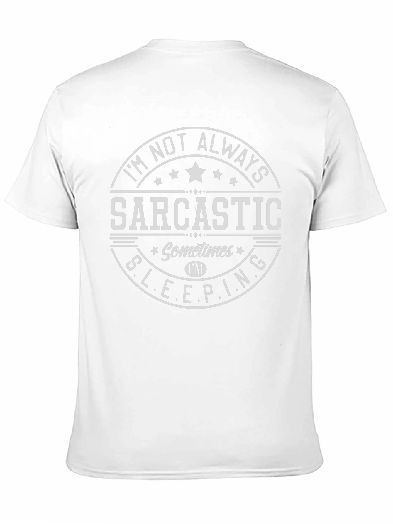 Black Sarcastic Sleeping T-Shirt view 11