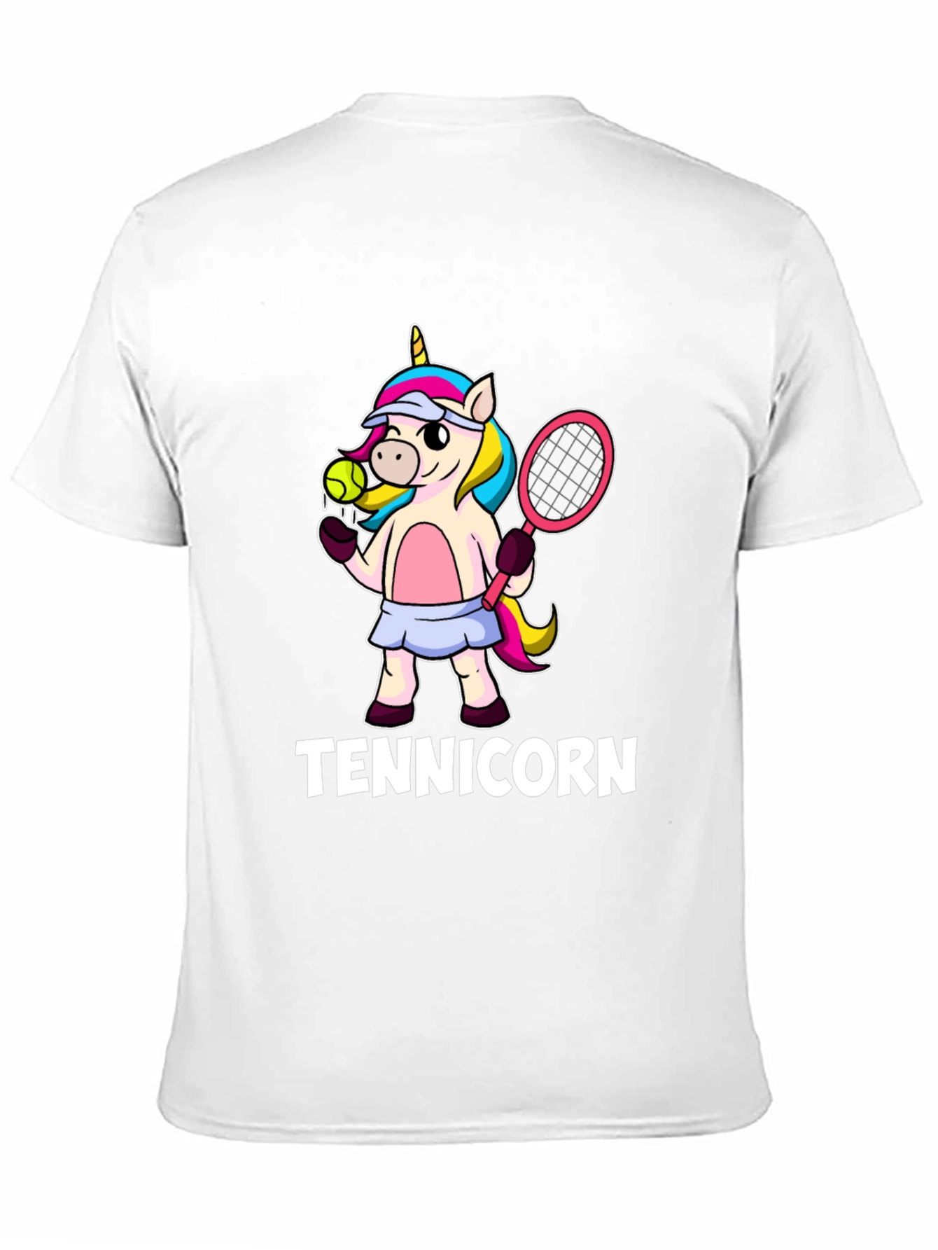 Black Tennicorn Graphic T-Shirt - Tennis Unicorn view 11