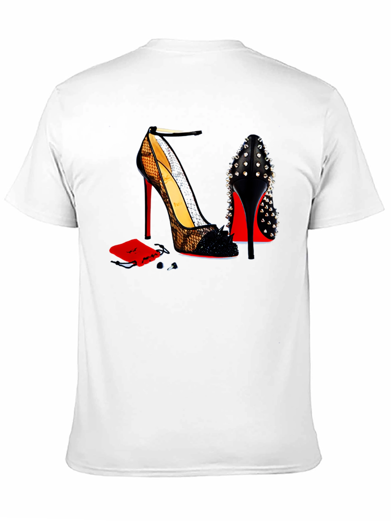 Black High Heel Shoes T-Shirt - Fashionable Graphic Tee view 11