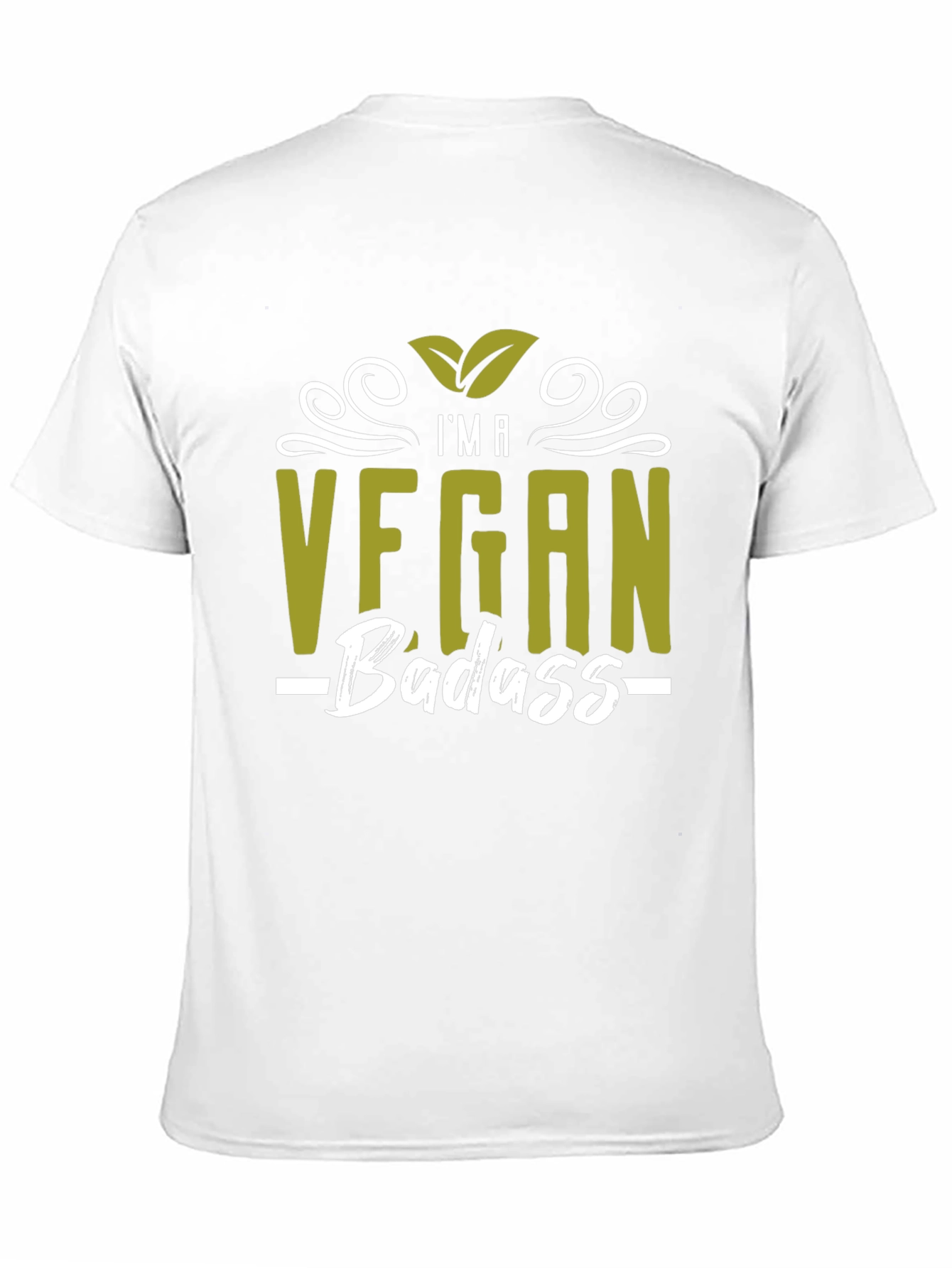 Black Vegan Badass T-Shirt - Stylish Vegan Pride Tee view 11
