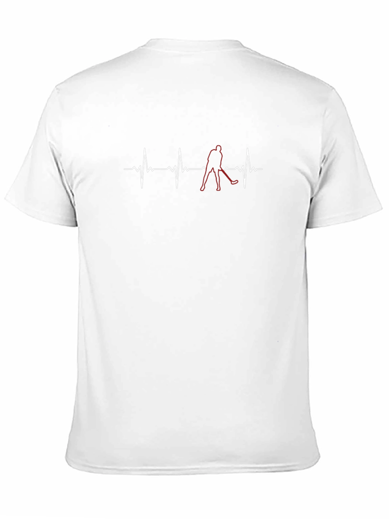 Black Hockey Heartbeat T-Shirt - Stylish Graphic Tee view 11
