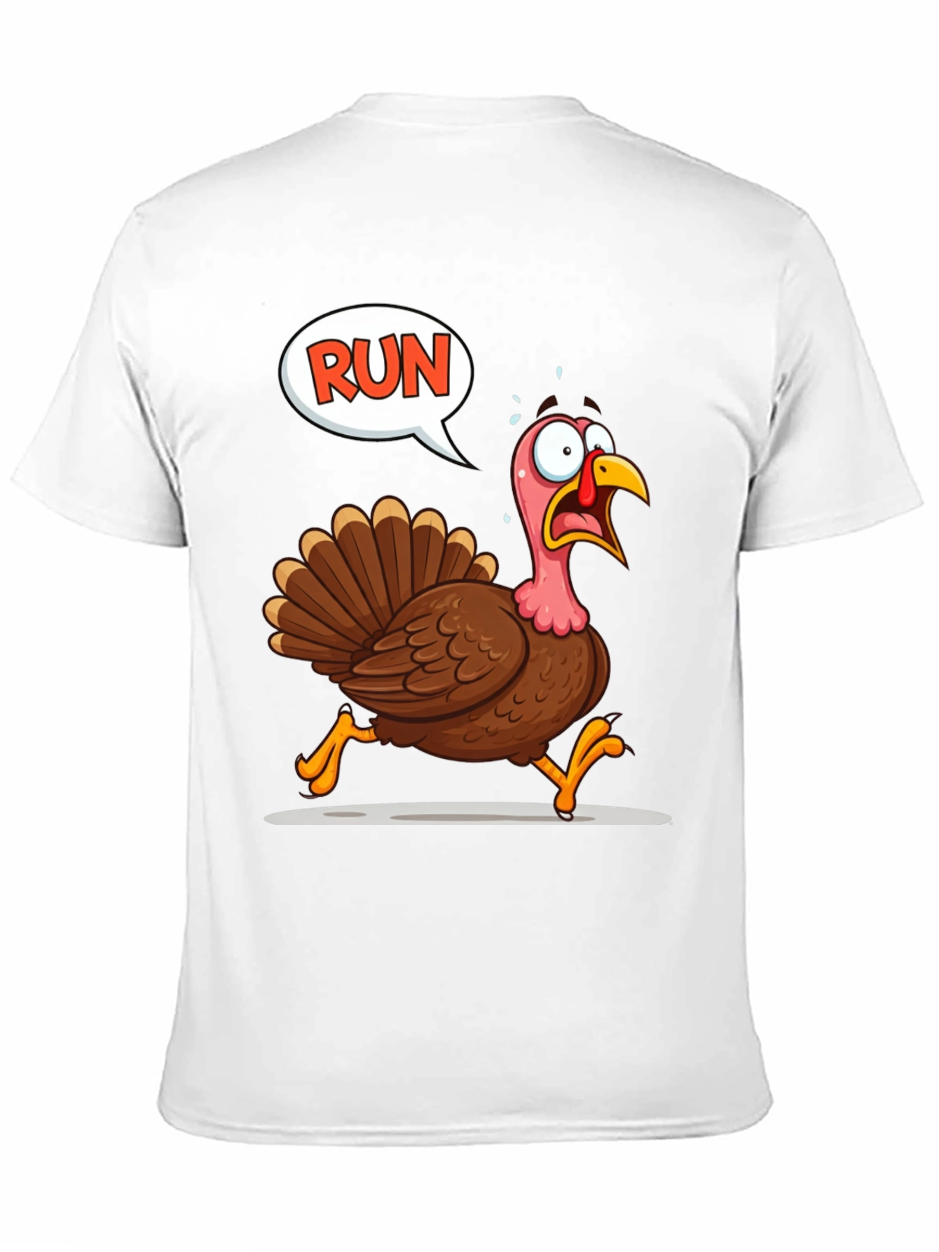 Black Run Turkey T-Shirt - Thanksgiving Fun view 11