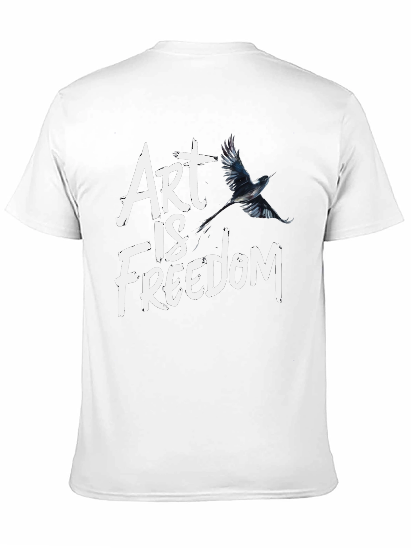 Art Is Freedom Graphic Tee - Black T-Shirt - 11