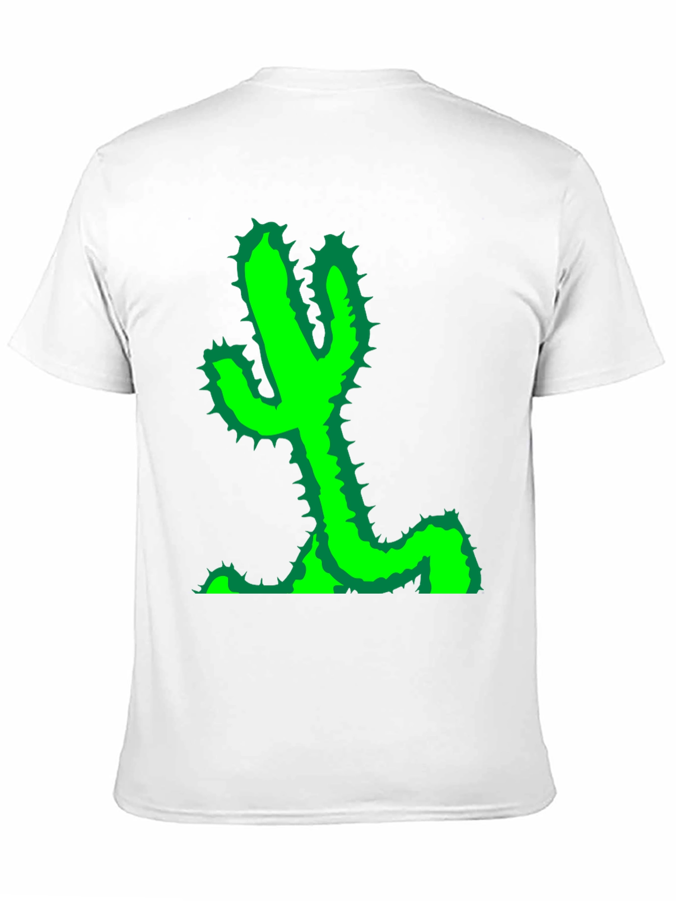 Black Cactus Graphic Tee - Black Cotton T-Shirt view 11