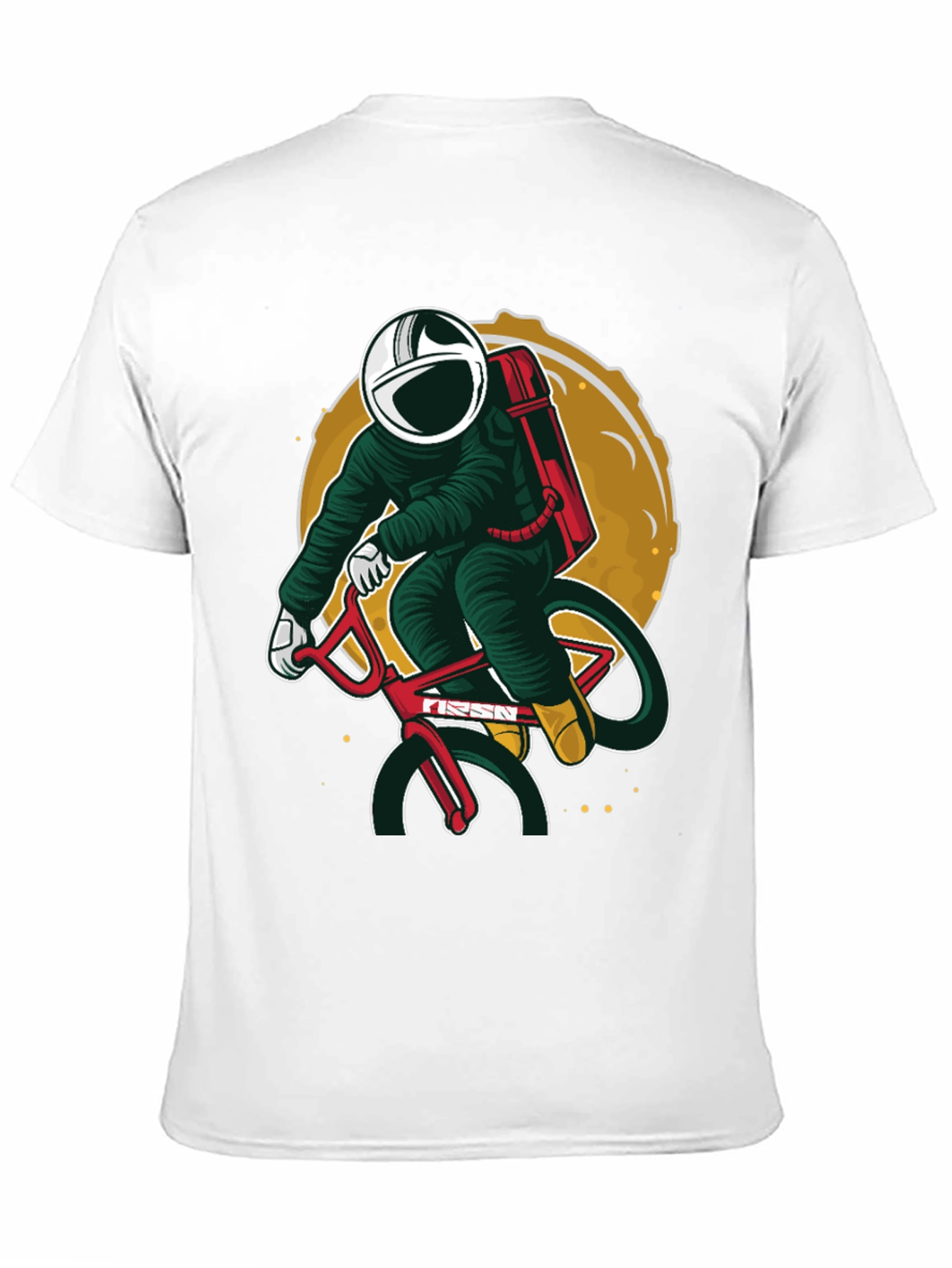 Black Astronaut Biker Graphic T-Shirt view 11