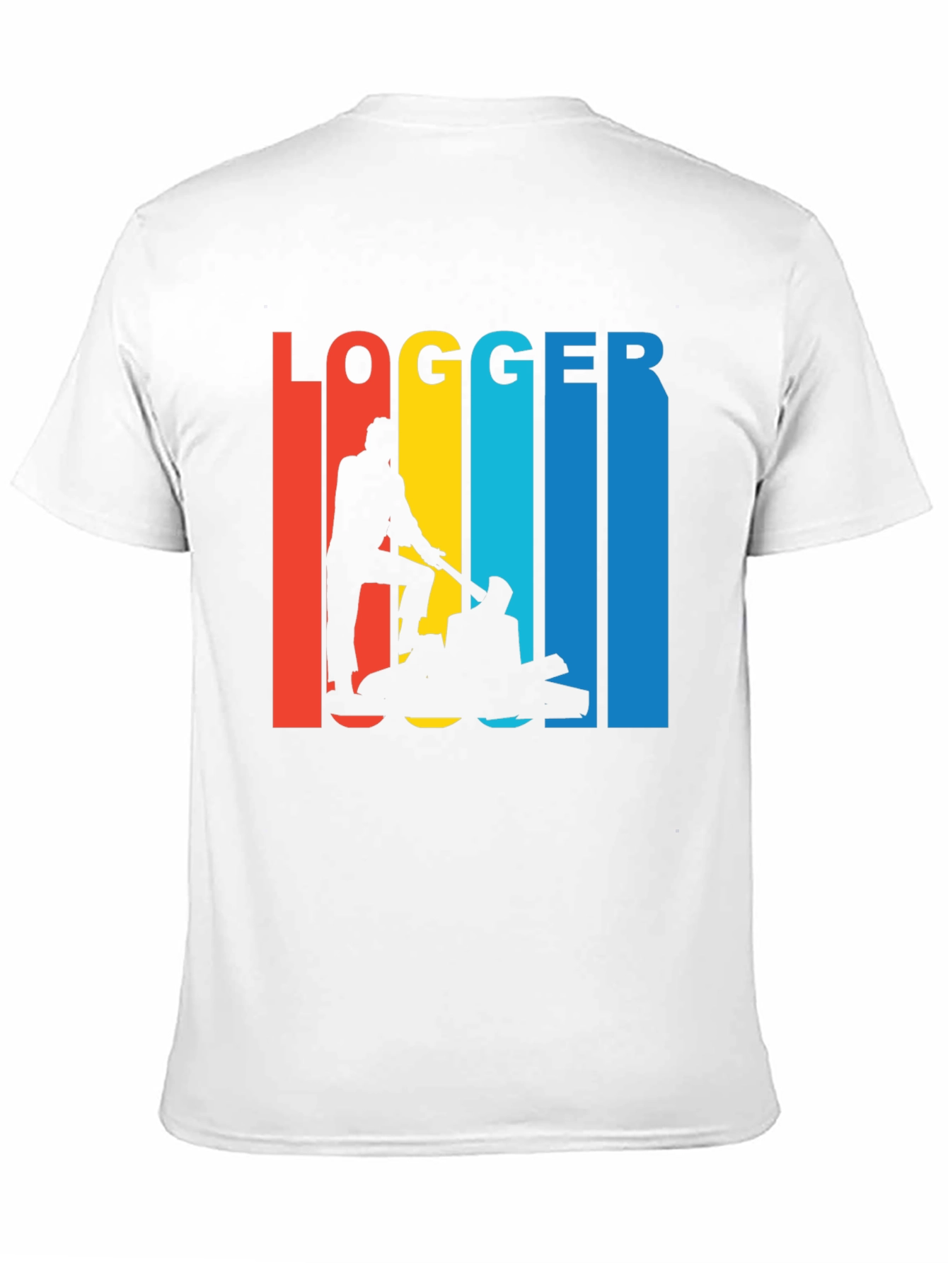 Black Logger Retro T-Shirt - Lumberjack Graphic Tee view 11