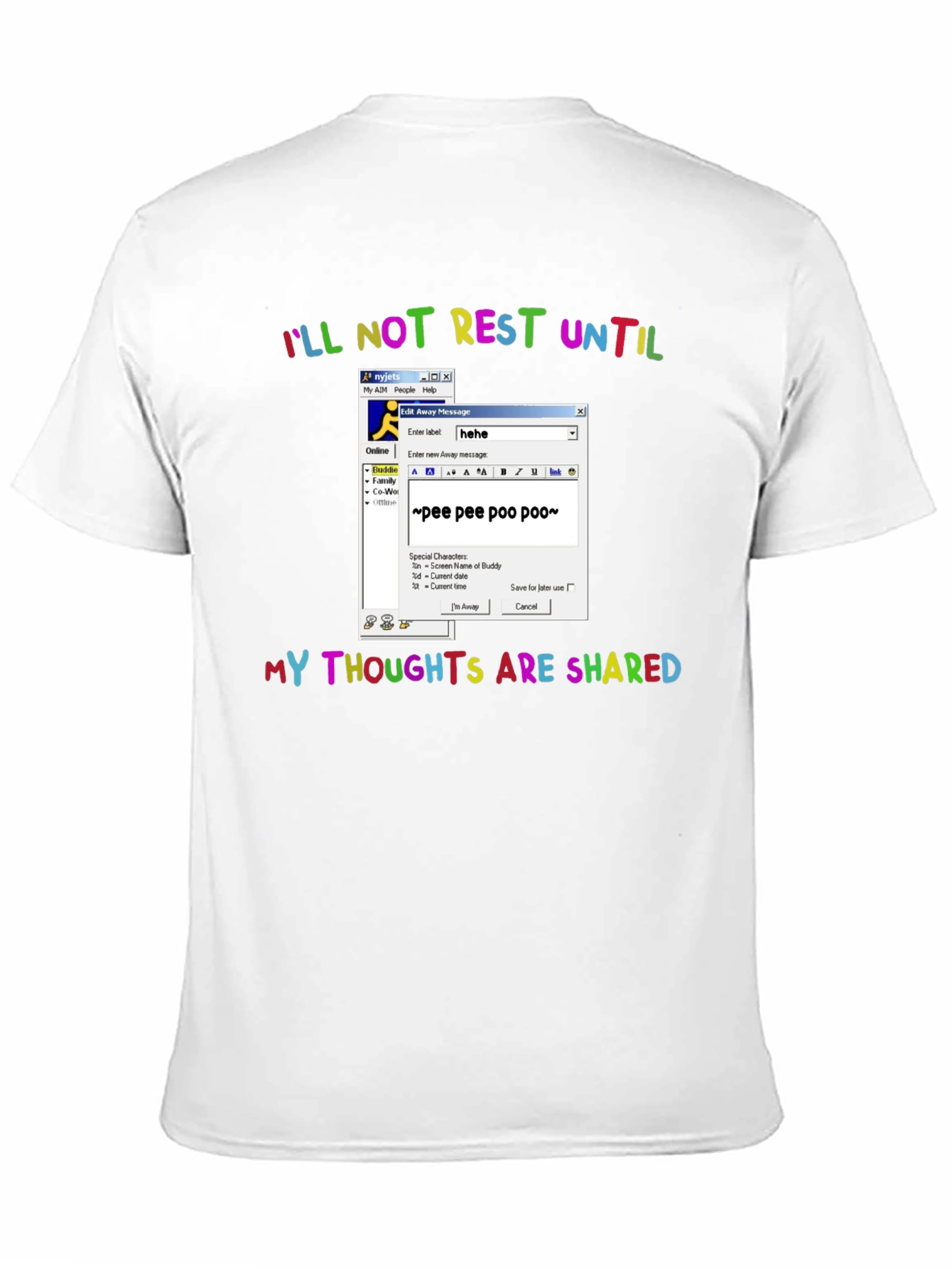 Black I'll Not Rest Until Thoughts Shared Graphic Tee view 11