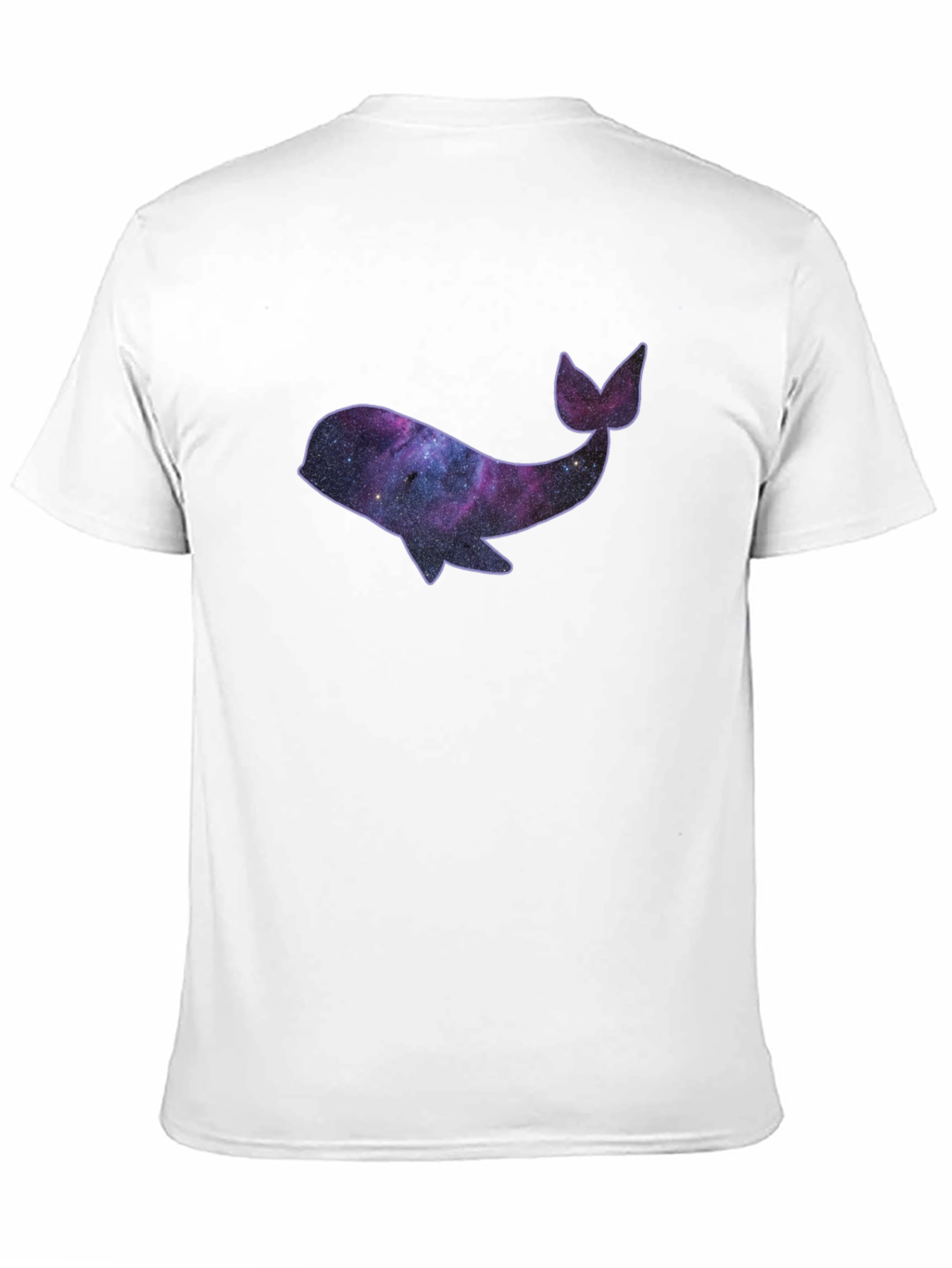 Black Galaxy Whale Black T-Shirt view 11