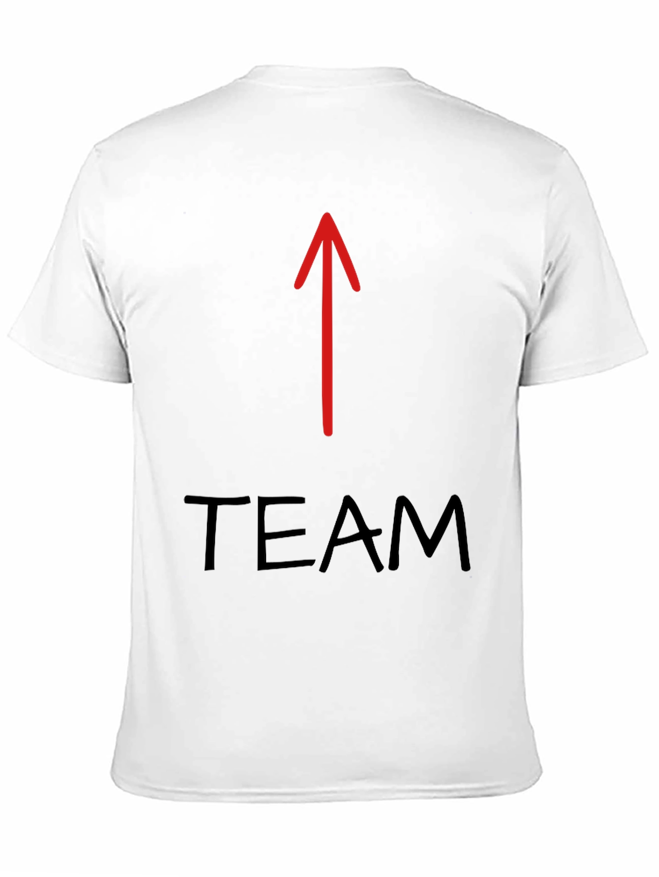 Black Team Arrow Graphic Tee - Black Cotton T-Shirt view 11