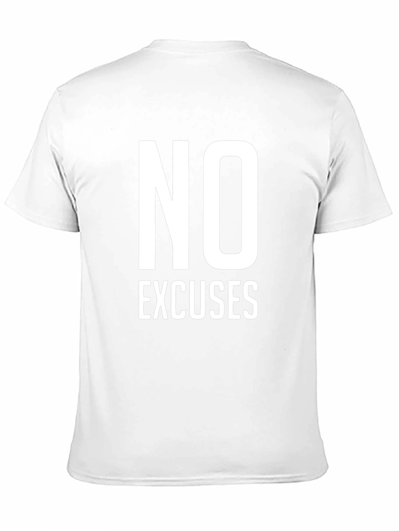 Black No Excuses Graphic Tee - Motivational Men's T-Shirt view 11